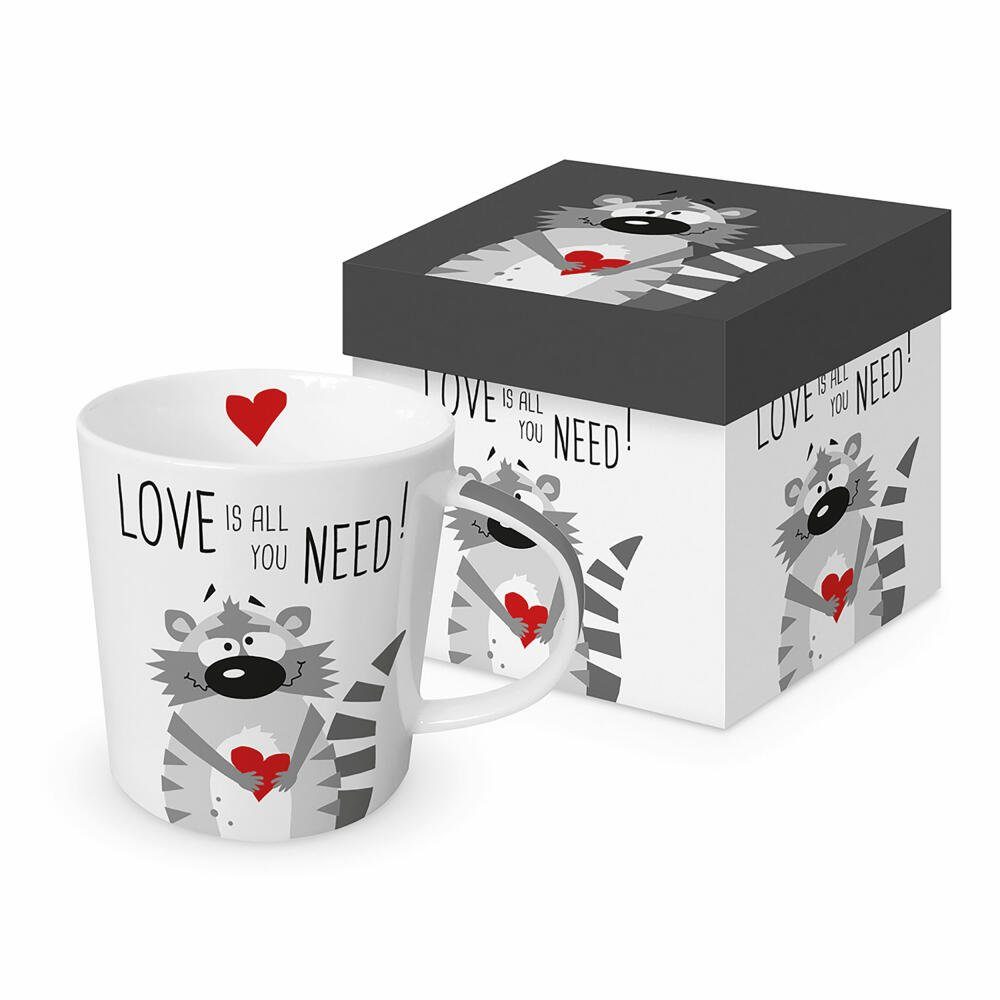Tasse Need Love Racoon 400 ml