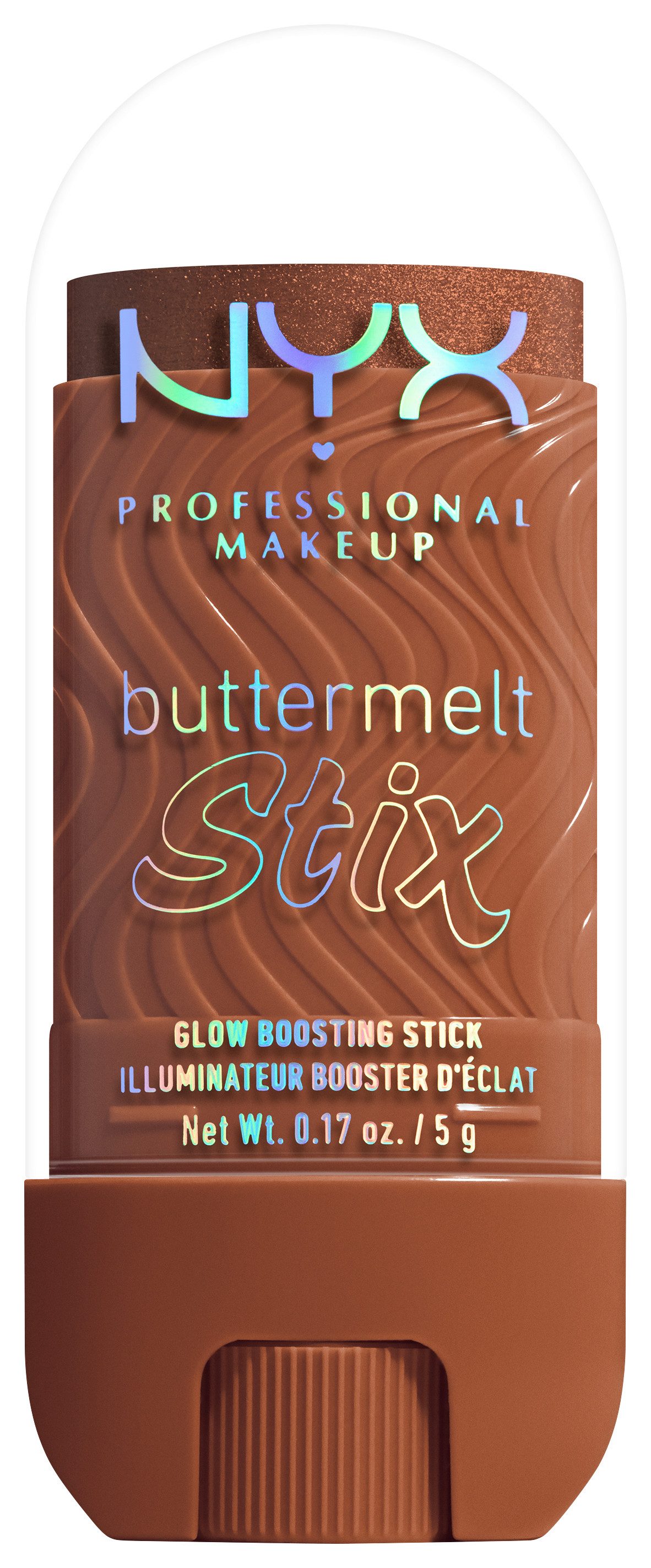 NYX PROFESSIONAL MAKEUP Highlighter BUTTERMELT STIX GLOW BOOSTING HIGHLIGHTER STICK, mit Cupuaçu- und Kokosnussbutter, für einen ultimativen Glow