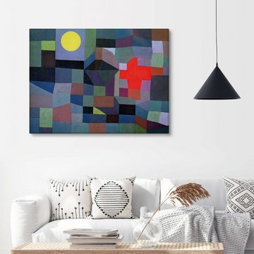 Posterlounge Leinwandbild Paul Klee, Feuer, Wohnzimmer Malerei