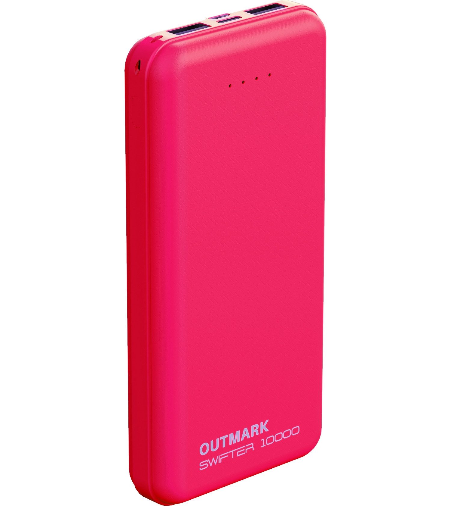 OUTMARK SWIFTER 10.000 2x USB-A Ausgang, 1x USB-C zum Laden der Powerbank 10000 mAh, Fast Charge 2 x 2,4A