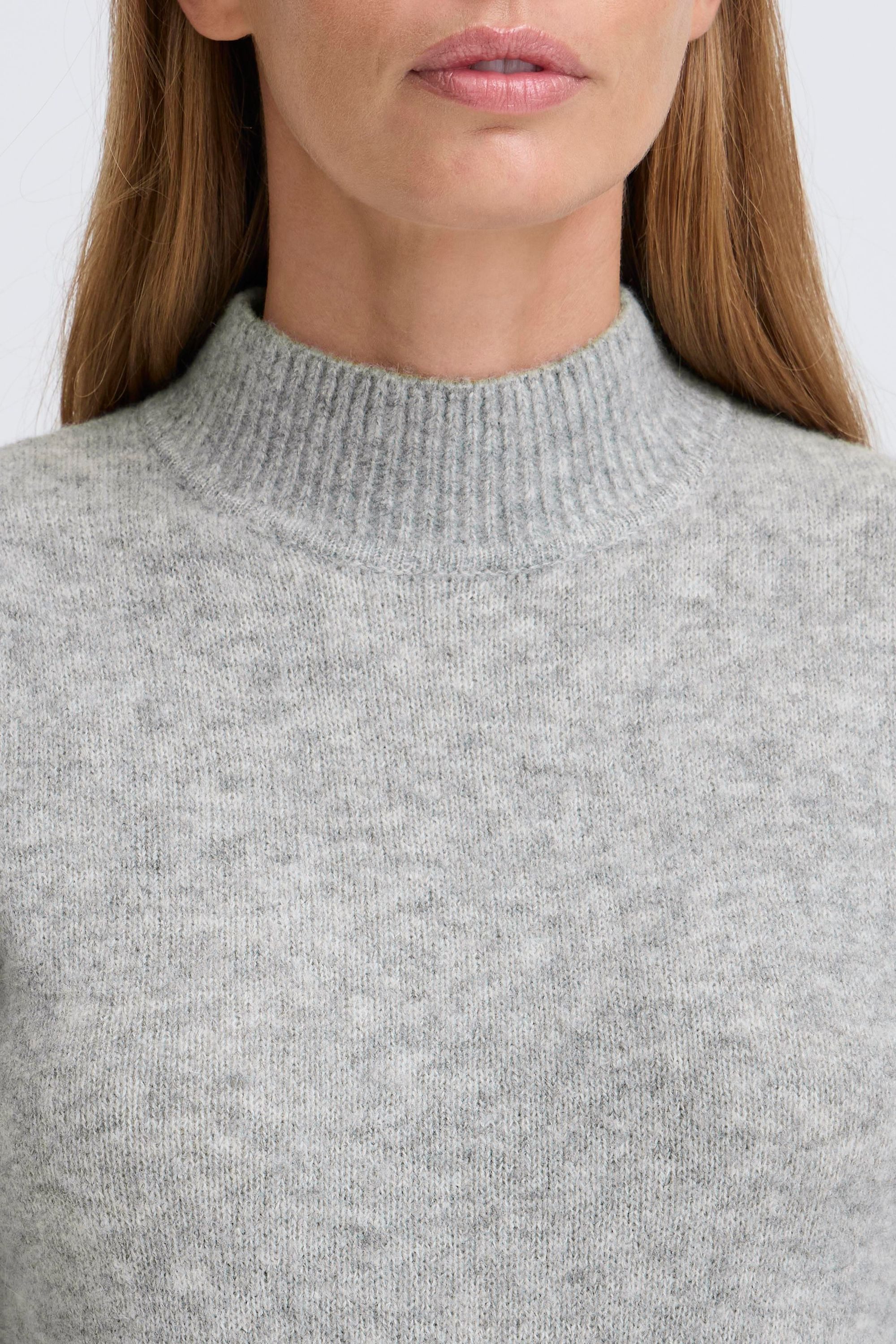 OXMO Strickpullover OXSif Modischer Kurzarm-Pullover