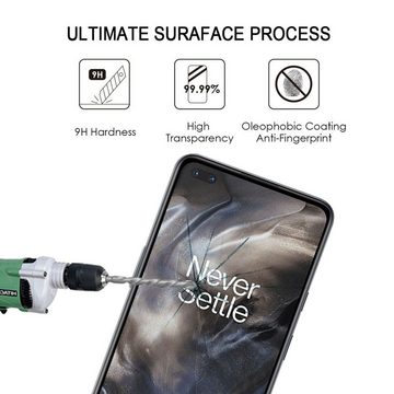 Wigento Handyhülle »Für OnePlus Nord 3D Premium 0,3 mm H9 Hart Glas Schwarz Folie Schutz Hülle Neu«
