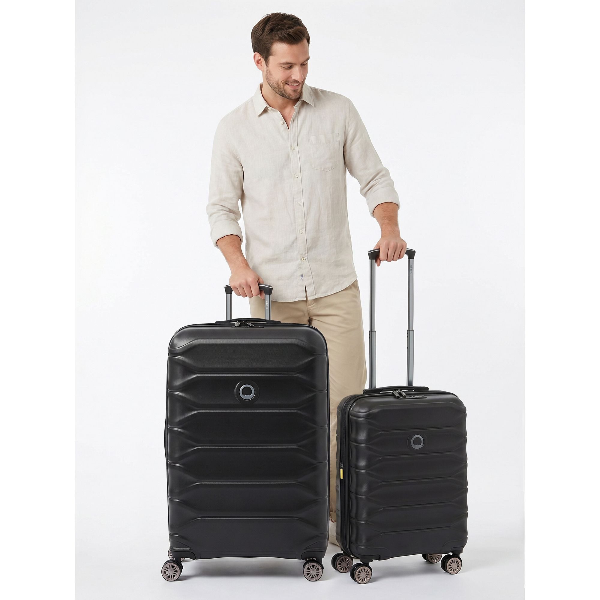 Delsey Paris Trolleyset Meteor, 4 Rollen, (2-teilig, 2 tlg), ABS