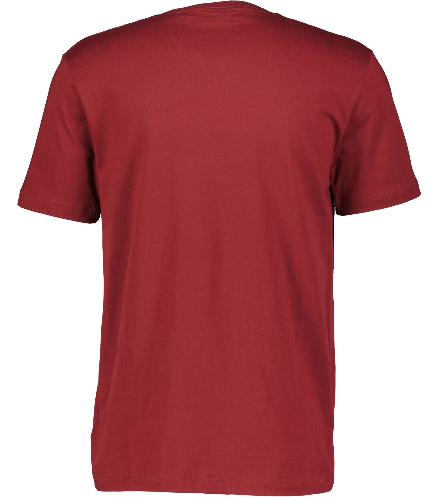 Gant (1-tlg) (75) bordeaux T-Shirt SHIELD T-Shirt Herren
