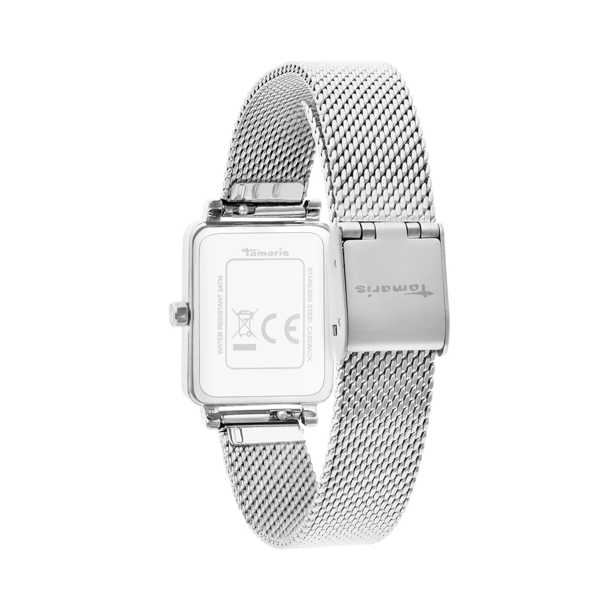 Tamaris Quarzuhr TT-0200-MQ, Armbanduhr, Damenuhr, Edelstahlarmband, analog
