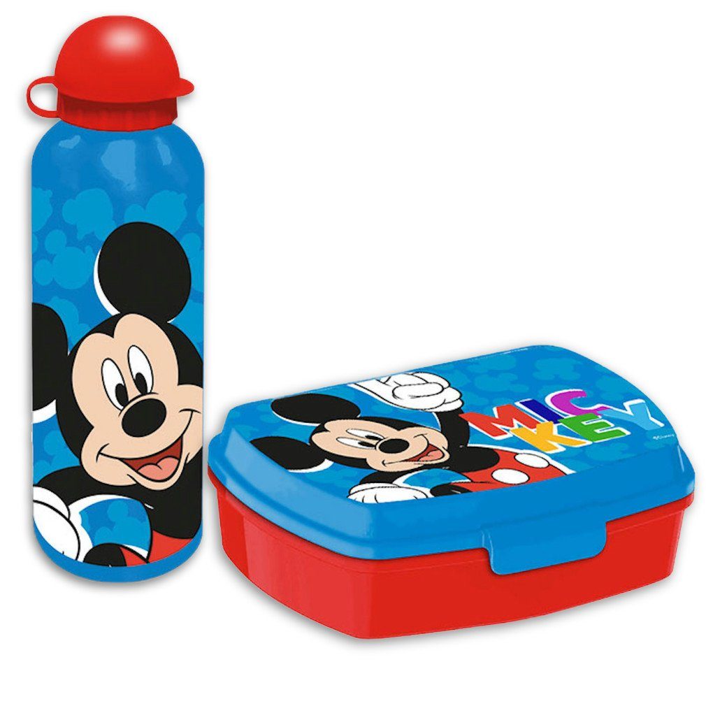 Kids Euroswan Lunchbox Mickey Mouse Lunchset Trinkflasche Brotdose Disney