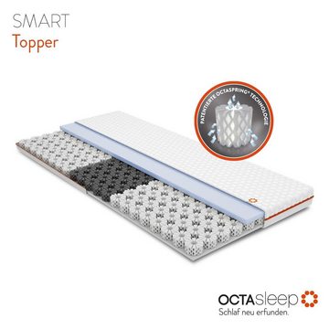 Topper Octasleep Smart, OCTAsleep, 7 cm hoch, Kaltschaum, Komfortschaum, Viscoschaum, OCTAspring® Aerospace Technologie