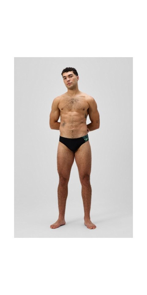 Speedo Badeshorts MEDLEY LOGO 7CM BRF GREEN BLACK/ALFALFA GREEN