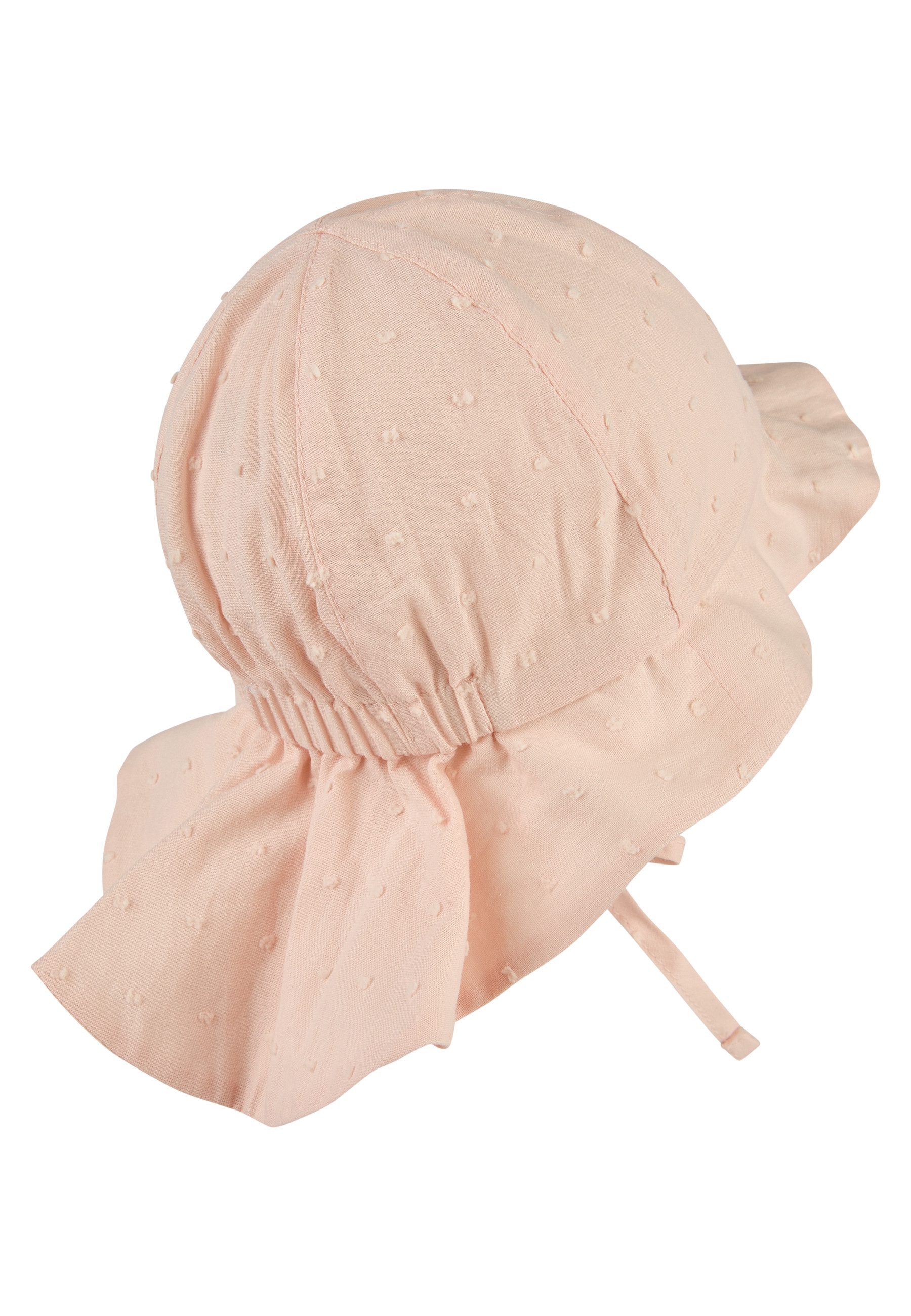 Sterntaler® Sonnenhut Sonnenhut 3D Punkte (1-St) Baumwoll-Sonnenhut, 3D-Punkte, Gummi, Band, Nackenschutz, Bio