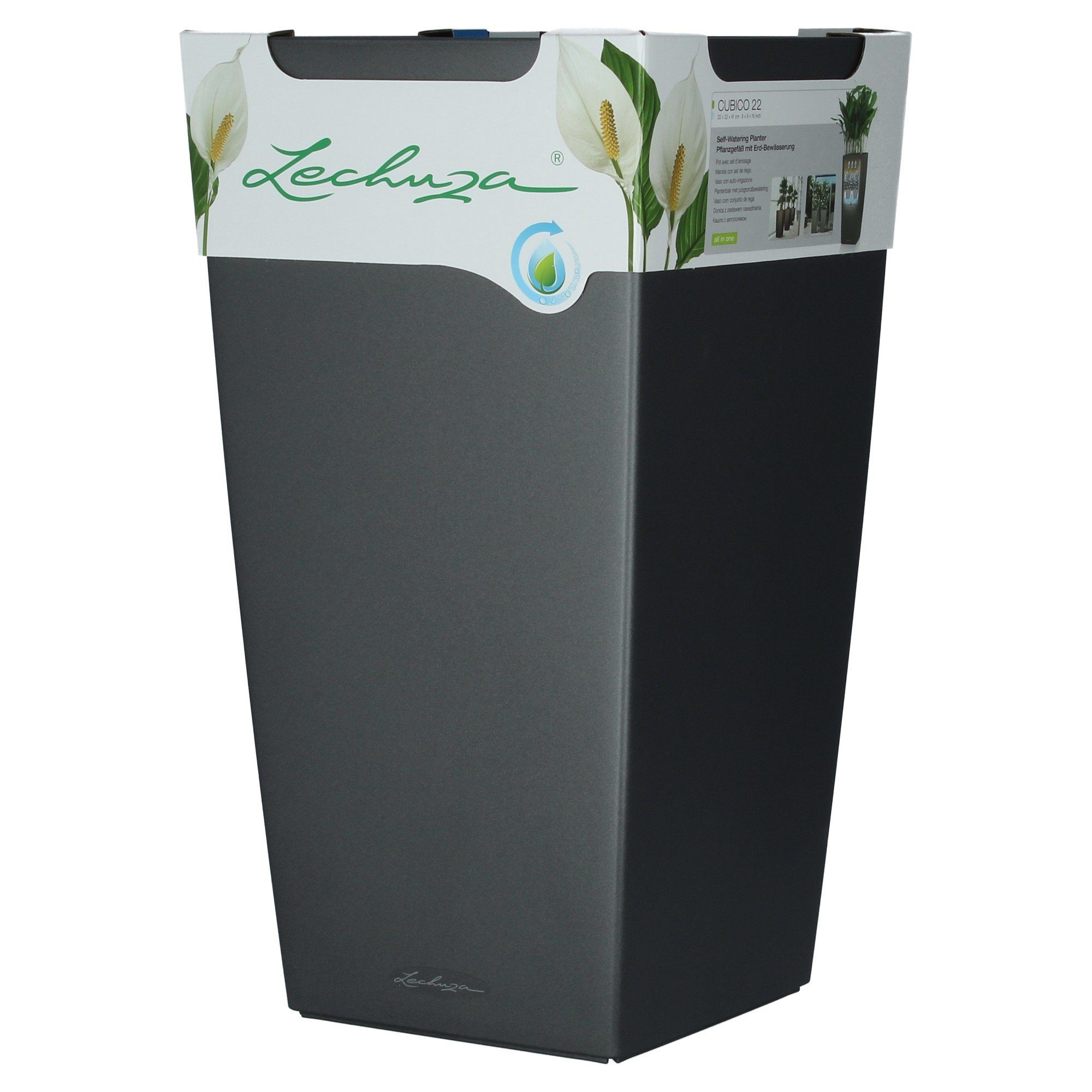Lechuza® Pflanzkübel Cubico 22 - anthrazit günstig online kaufen