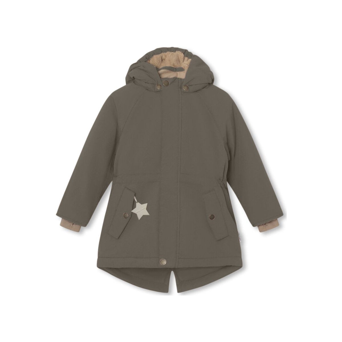 MINI A TURE Steppjacke Matvikania Fleece Lined Winter jacket. GRS Warme Winterjacke für Mädchen mit reflektierenden Details