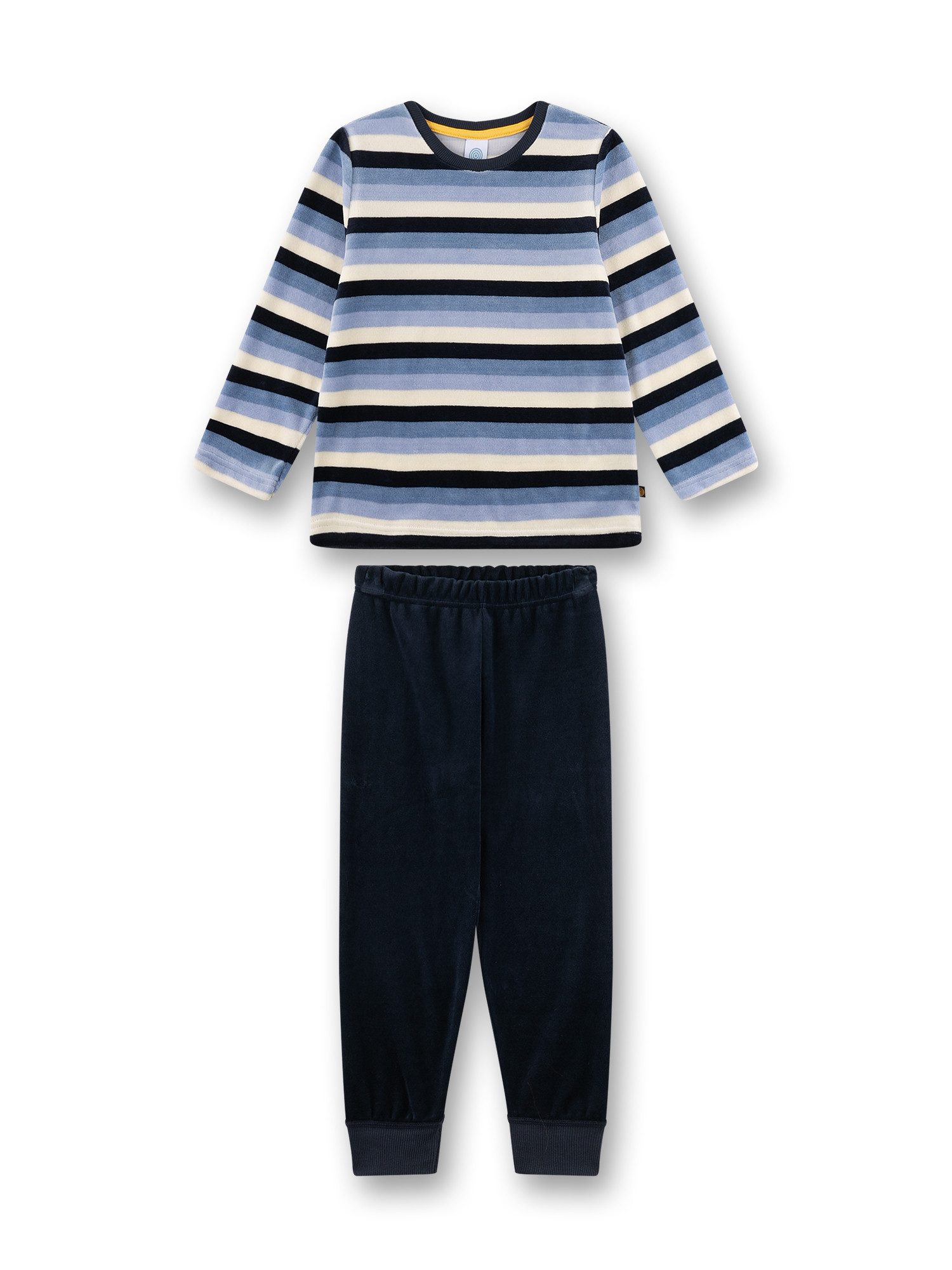 Sanetta Baby Schlafanzug Mit Füßchen - Bio-Baumwolle Jungen Pyjama GOTS Zertifiziert