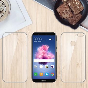 Cadorabo Handyhülle Huawei P SMART 2018 / Enjoy 7S Huawei P SMART 2018 / Enjoy 7S, Flexible Case Handy Schutzhülle - Hülle - Back Cover 360° Grad