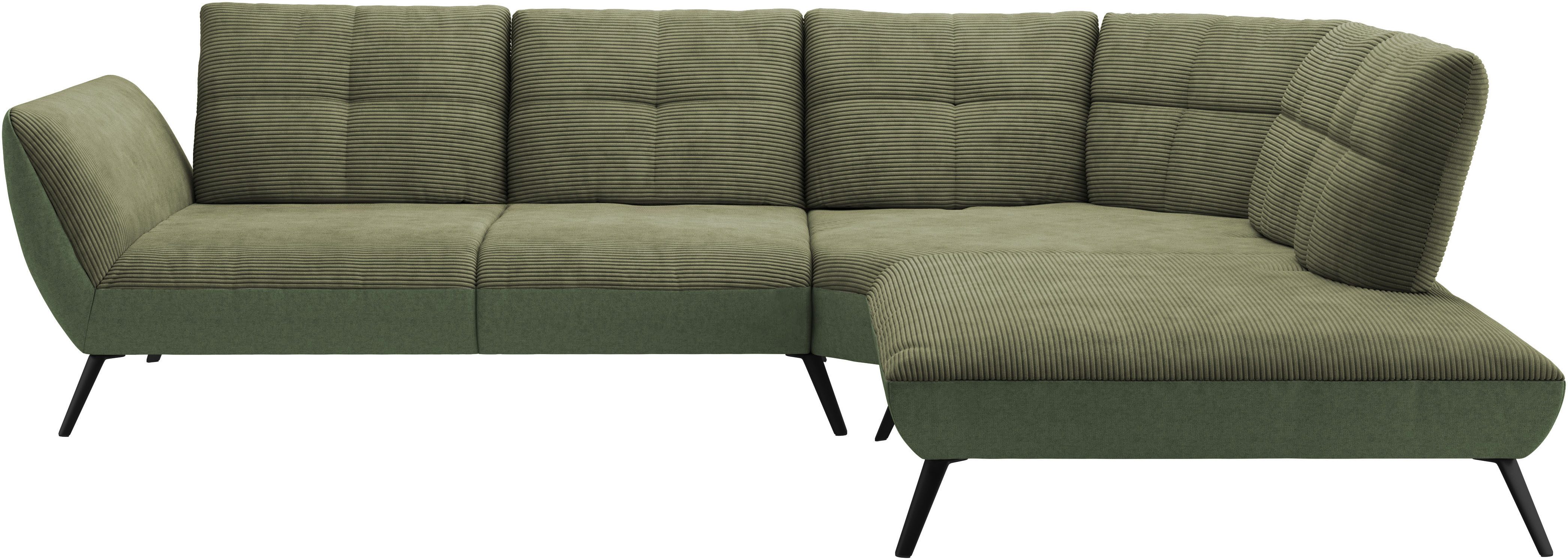 Places of Style Ecksofa "Mikado L-Form", inkl. Sitztiefenverstellung und Ar günstig online kaufen