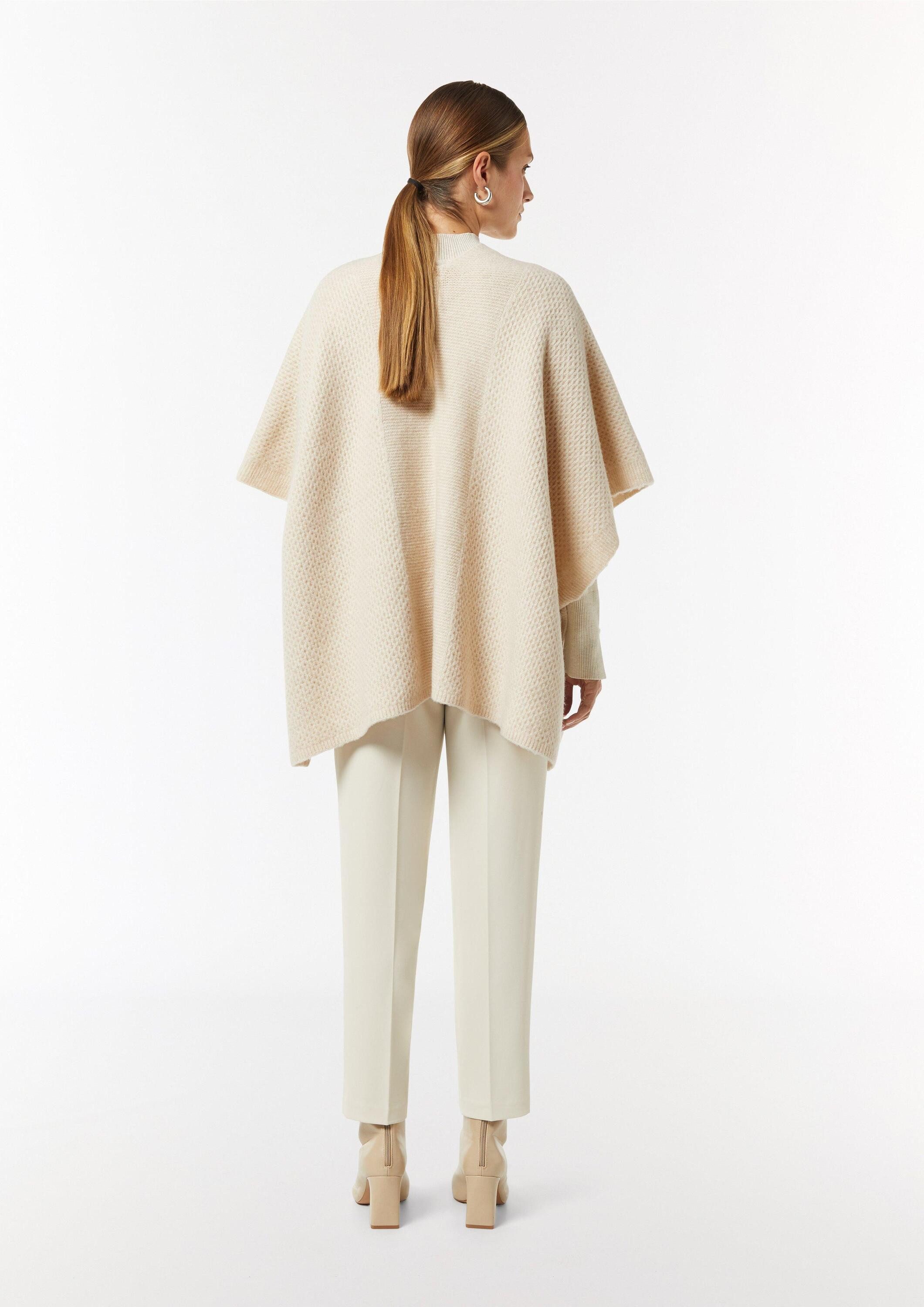 comma Poncho Indoor-Poncho Poncho mit Strukturmuster