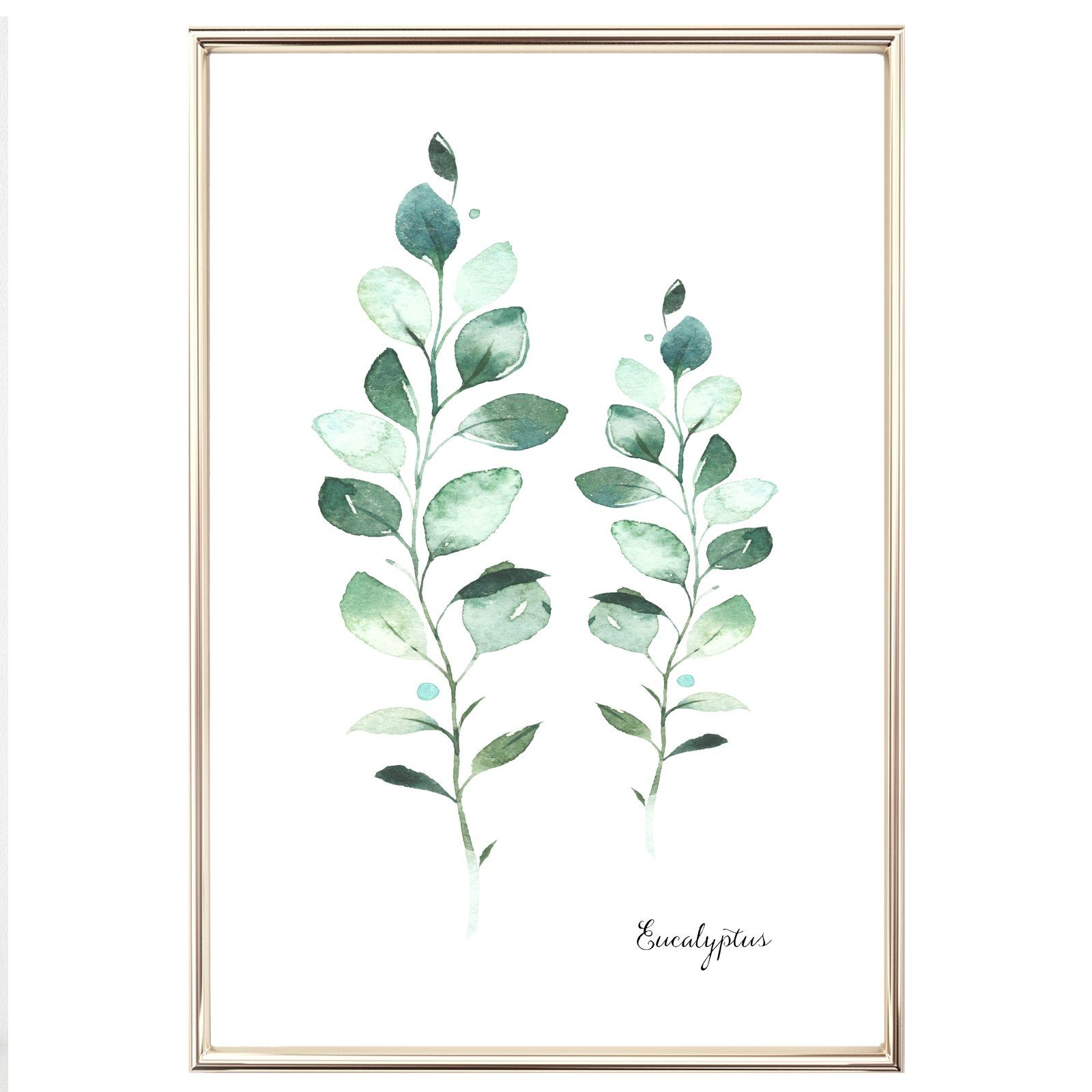 homestyle-accessoires Poster Bilderset GREENERYS MONSTERA 4er SET DIN A4 ODER DIN A3 Prints, - Ohne Bilderrahmen - sorgfältige & sichere Verpackung