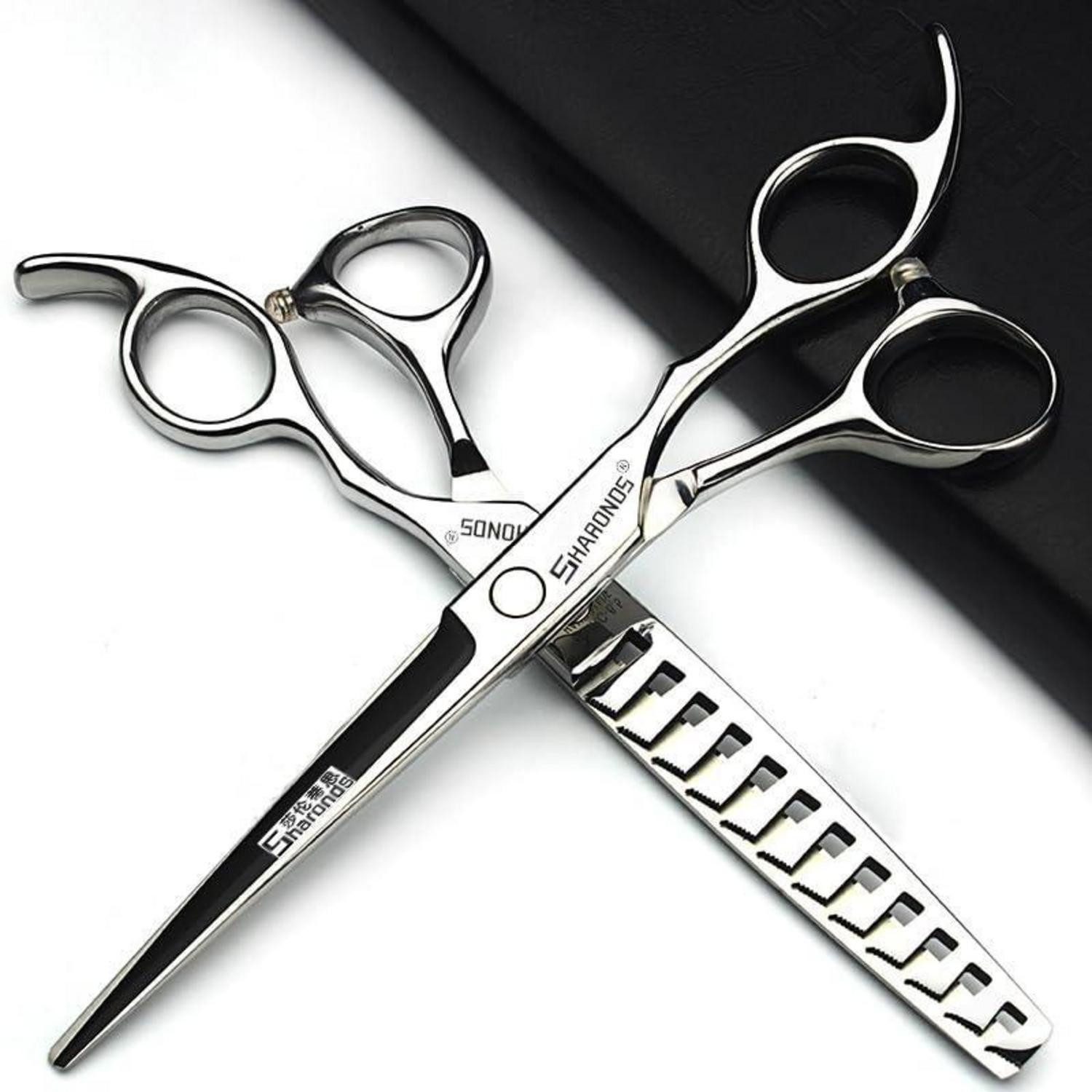 LuxusKollektion Scheren-Set Haarschneidemaschine Set Edelstahl 6.5-7.5 Zoll