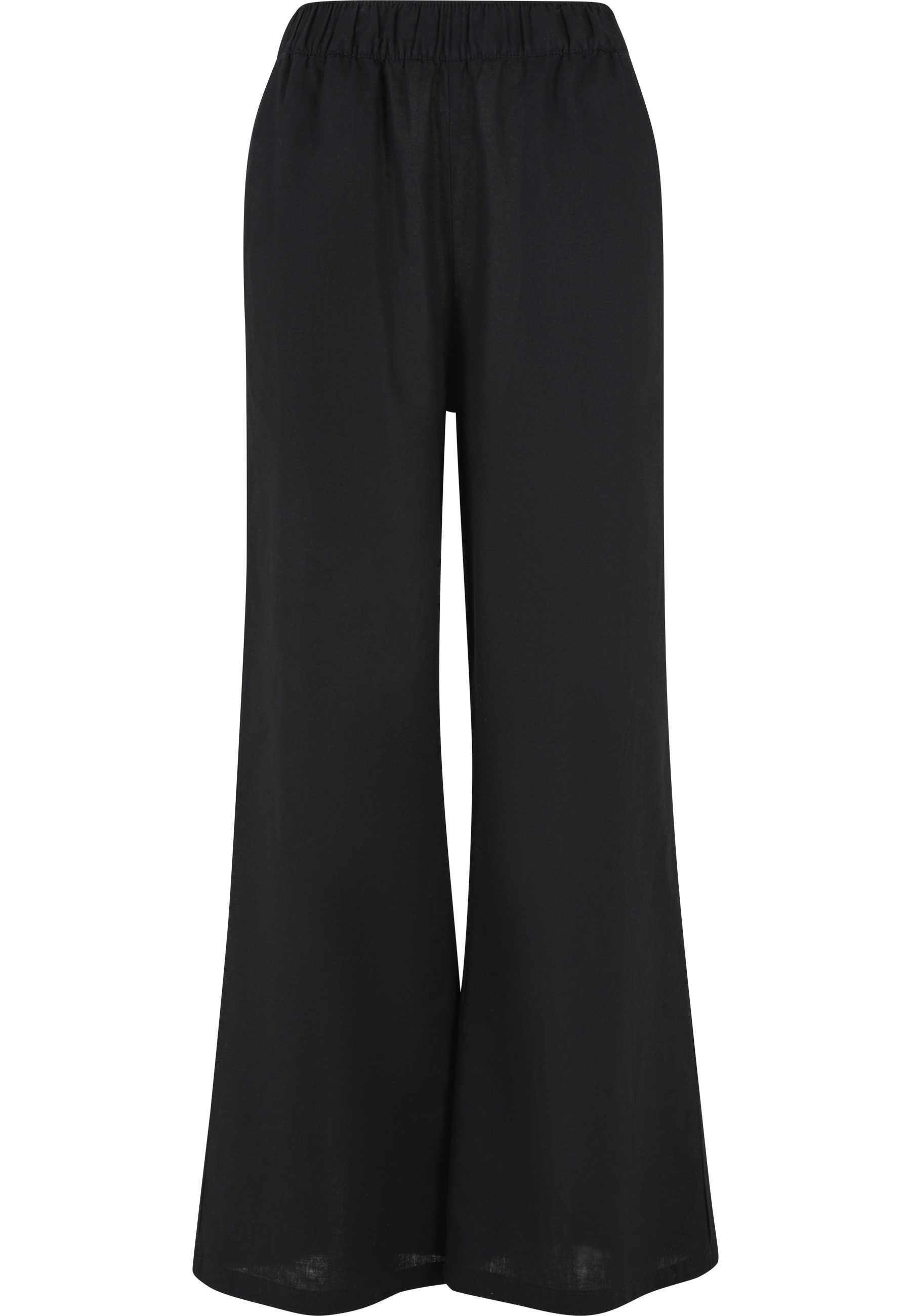 Stoffhose Urban Classics Damen Ladies Linen Mixed Wide Pants