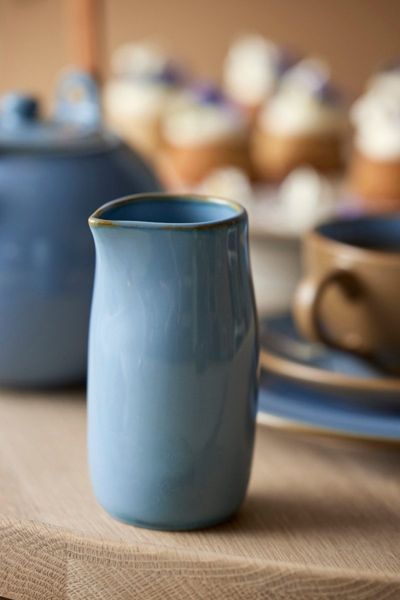 Bitz Milchkännchen Milchkanne shiny ocean blue 0,2 l, Milchkanne Wood 0,2 Liter Shiny Ocean