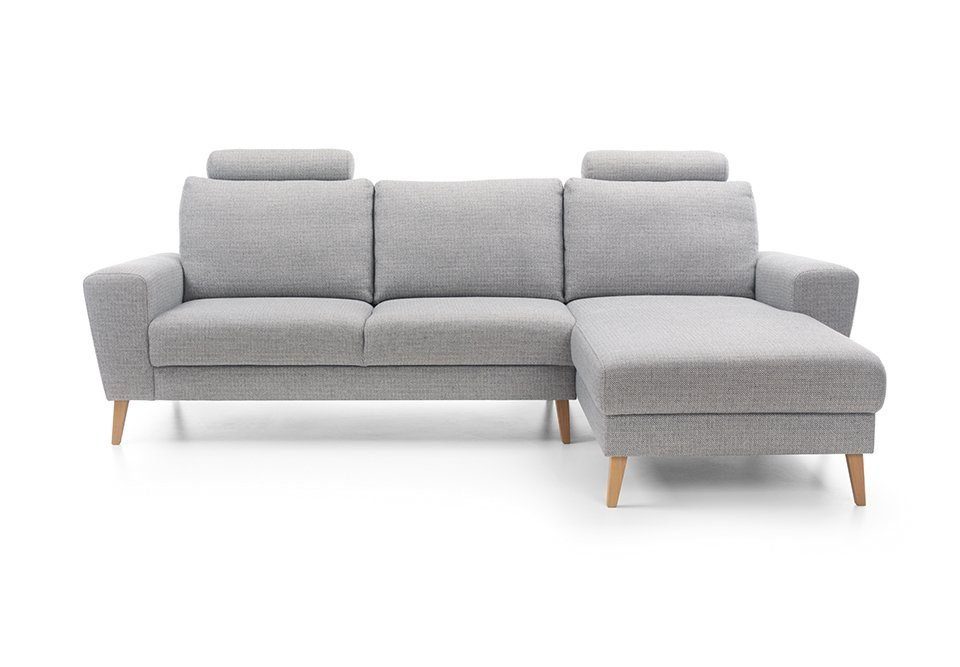 JVmoebel Ecksofa Designer Graue L-Form Couch Modernes Ecksofa Textil Möbel Neu, Made in Europe
