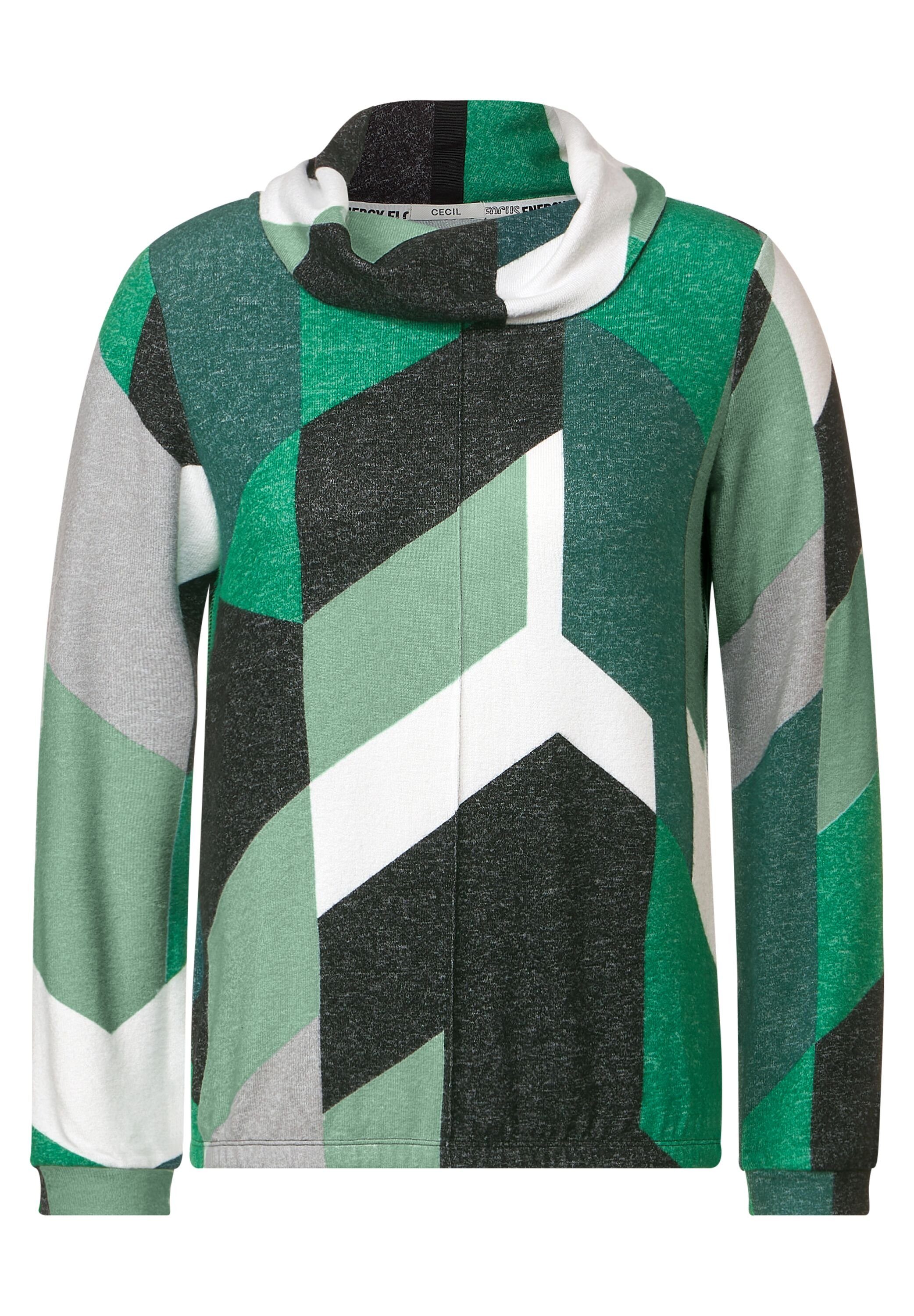 CECIL Langarmshirt im grafischen Design