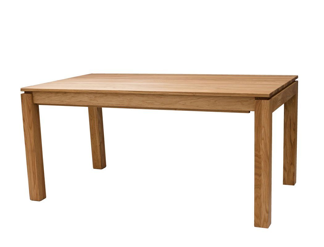 Tischgruppe, 1 Kantu + Sessel massiv Spar-Set, 160(280)x90 expendio Eiche natur Essgruppe 3XL, Thado (komplette Tisch 5-tlg), cm silbergrau