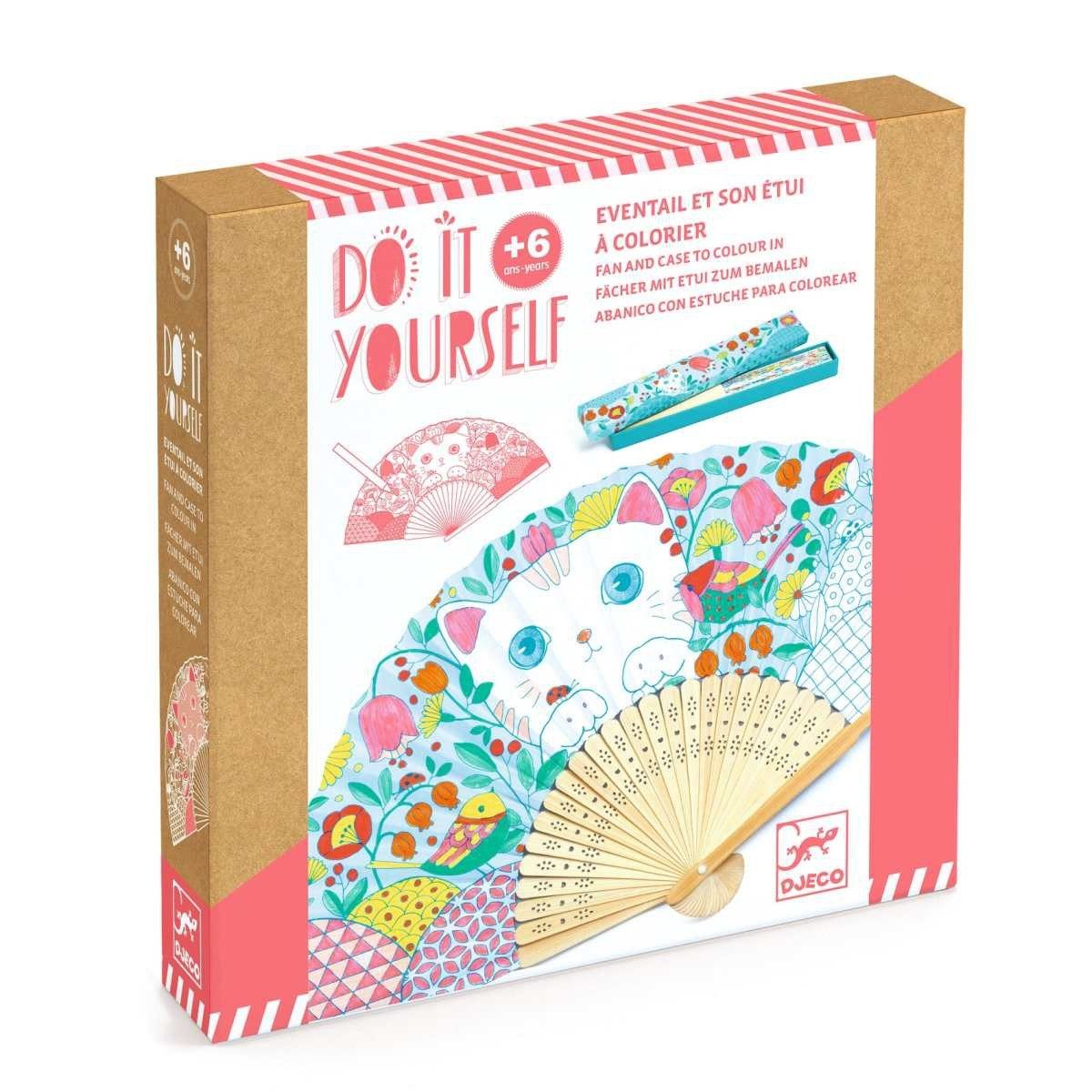 DJECO Kreativset DIY Bastelset Fächer Koneko von DJECO Kreatives Malset für Kinder ab 6