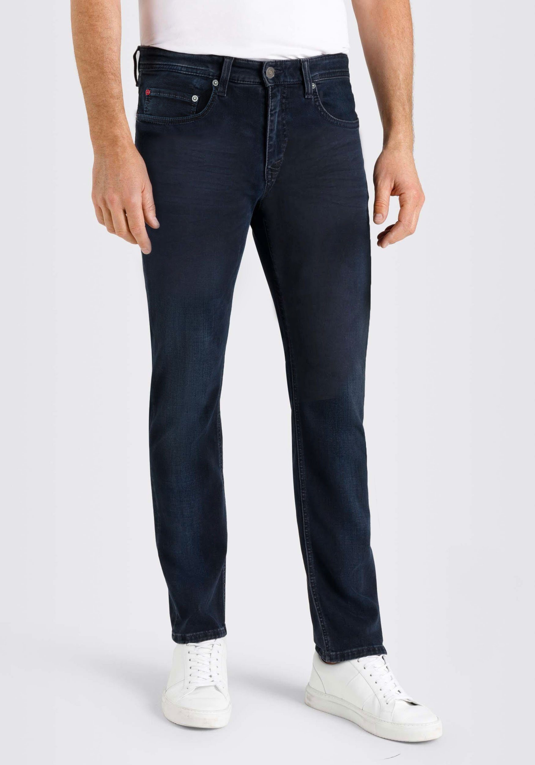 Stretch-Denim, bequem Slightly Pipe MAC Blue elastisch und super Deep Used 5-Pocket-Jeans Arne