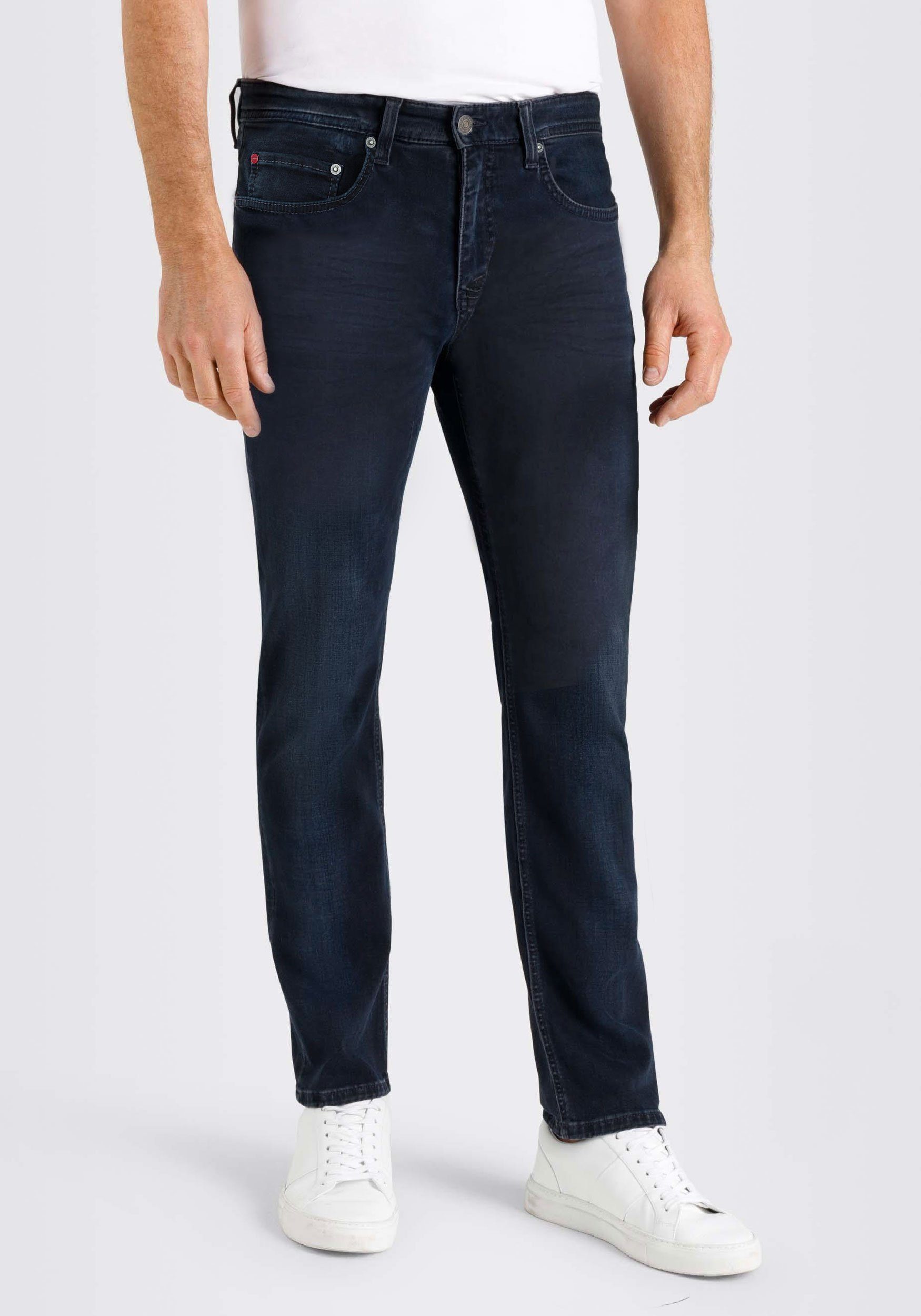 MAC 5-Pocket-Jeans Arne Pipe Stretch-Denim, Blue elastisch bequem Used und Deep super Slightly