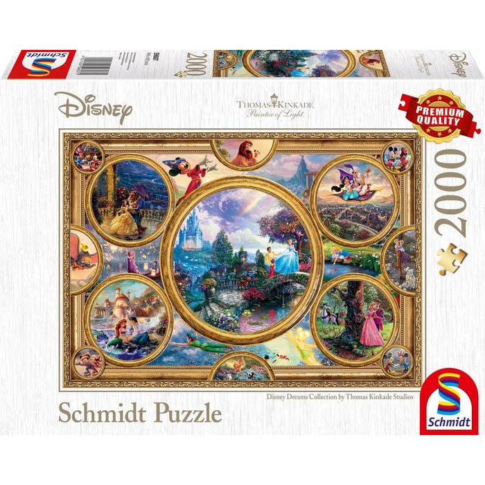 Schmidt Spiele Puzzle »Disney Collage« 2000 Puzzleteile Made in Germany