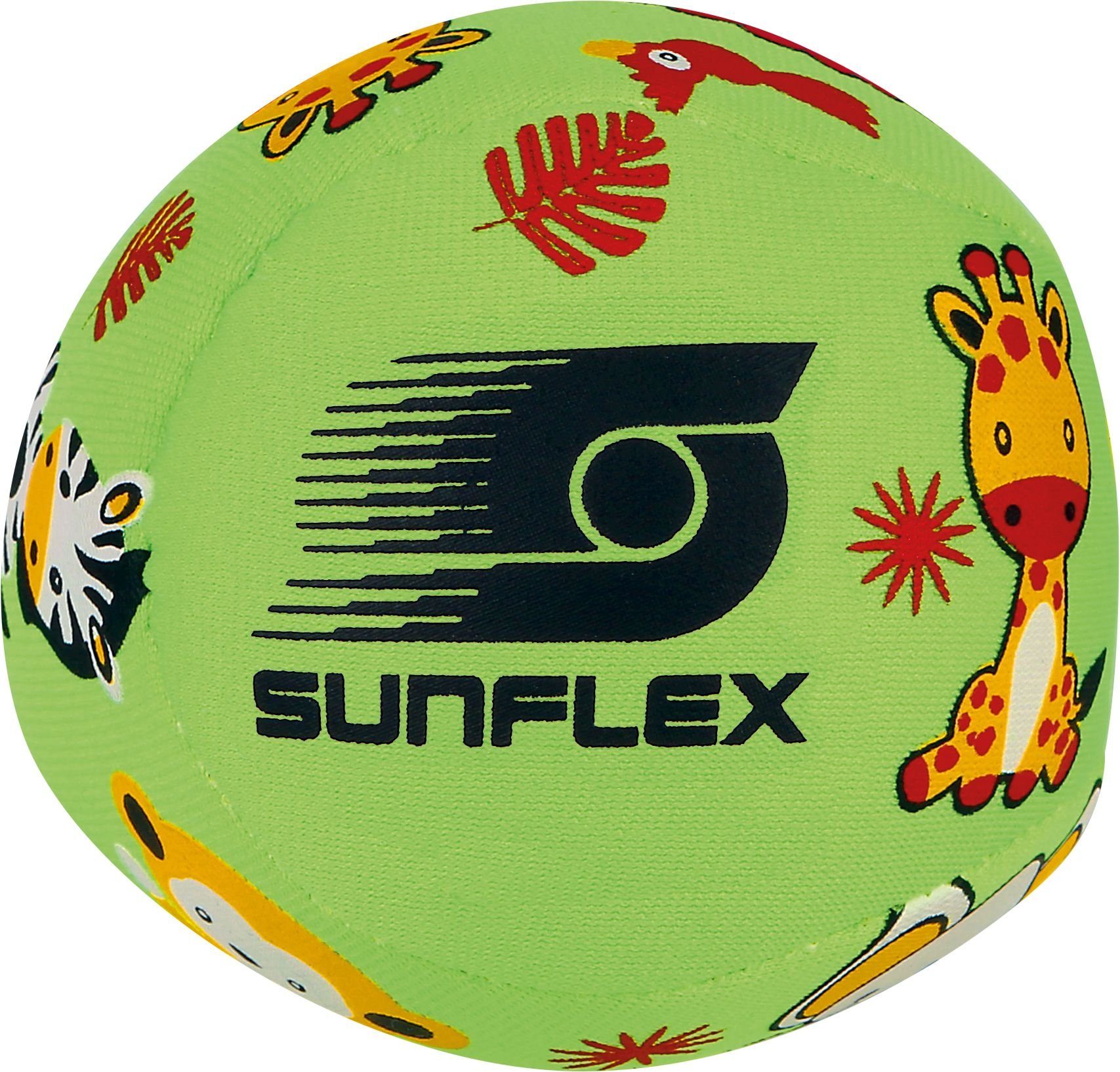 Sunflex Softball Youngster Neopren Softball Jungle, Beachball Strandball Wasserball Funball Kindgerecht Neopren Ball