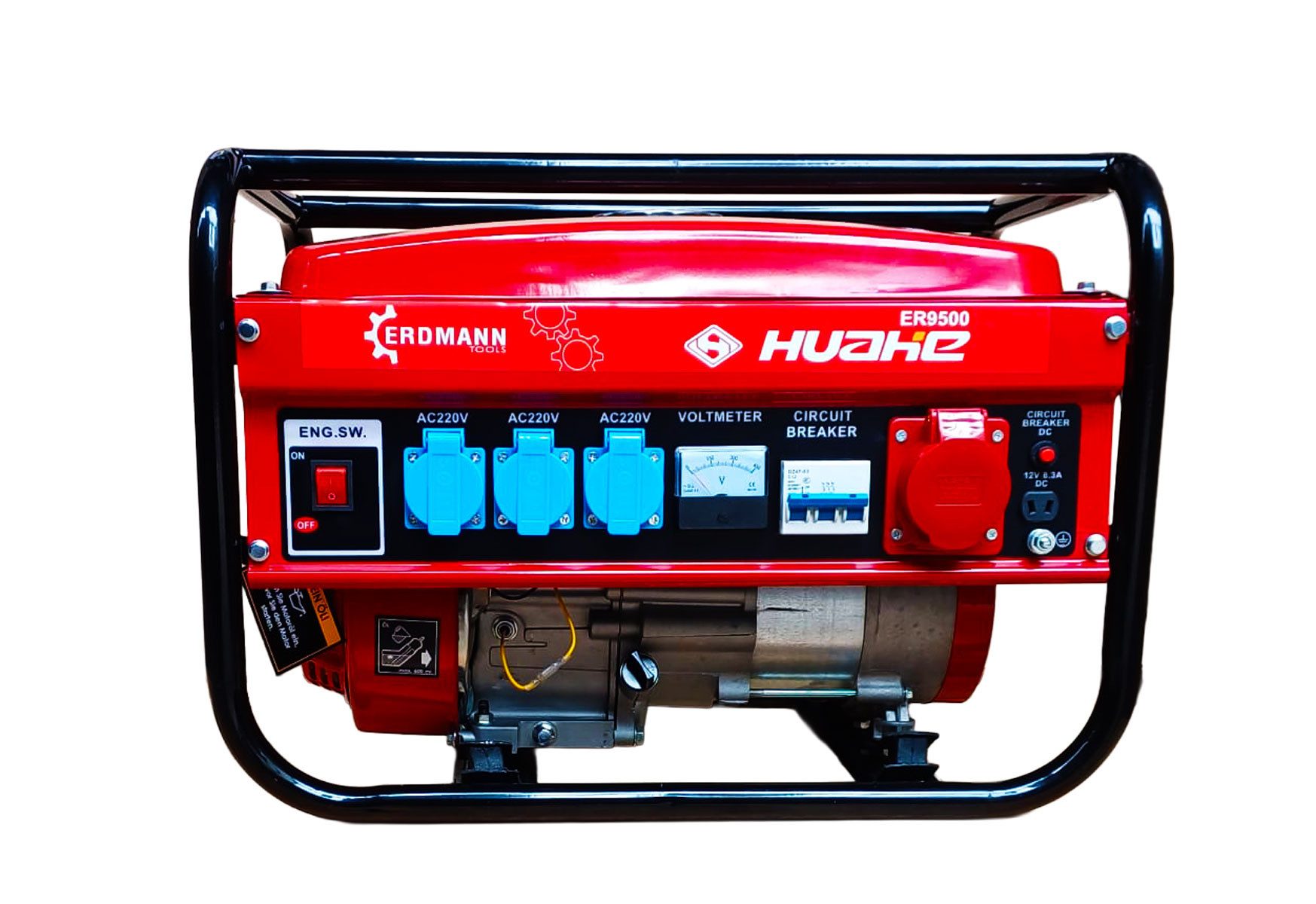 doitBau Stromgenerator Premium Kupfer Motor Stromgenerator Benzin Stromerzeuger 3000W, 3 in kW