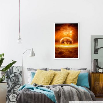 Sinus Art Poster Fotocollage 60x90cm Poster Die Apokalypse mit einer explodierenden Erde