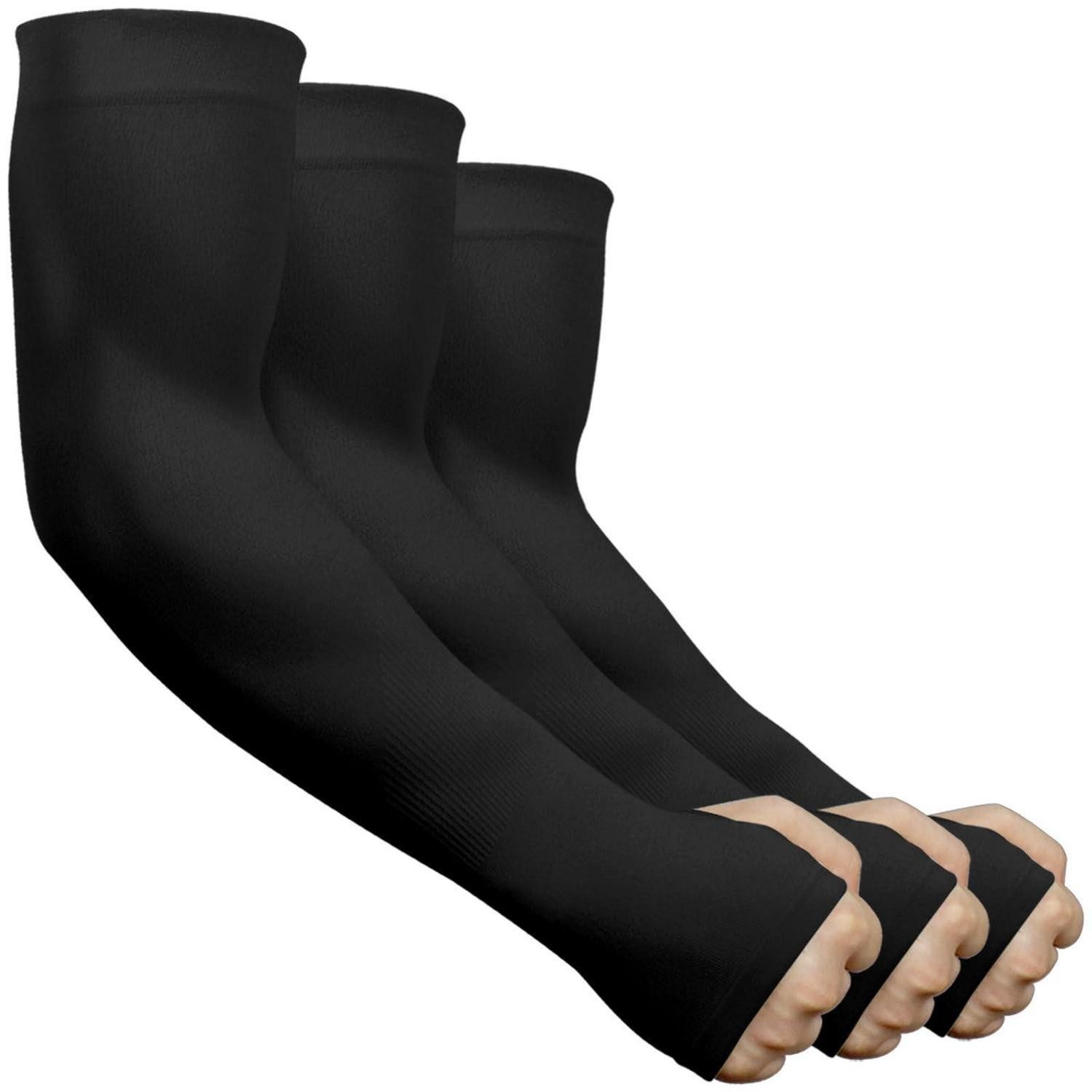 LuxusKollektion Armlinge Arm Sleeves Kühlend UPF 50+ Daumenloch (3-St)