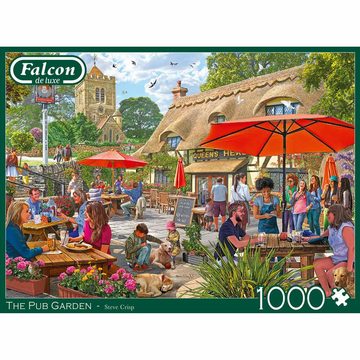 Jumbo Spiele Puzzle Falcon The Pub Garden 1000 Teile, 1000 Puzzleteile