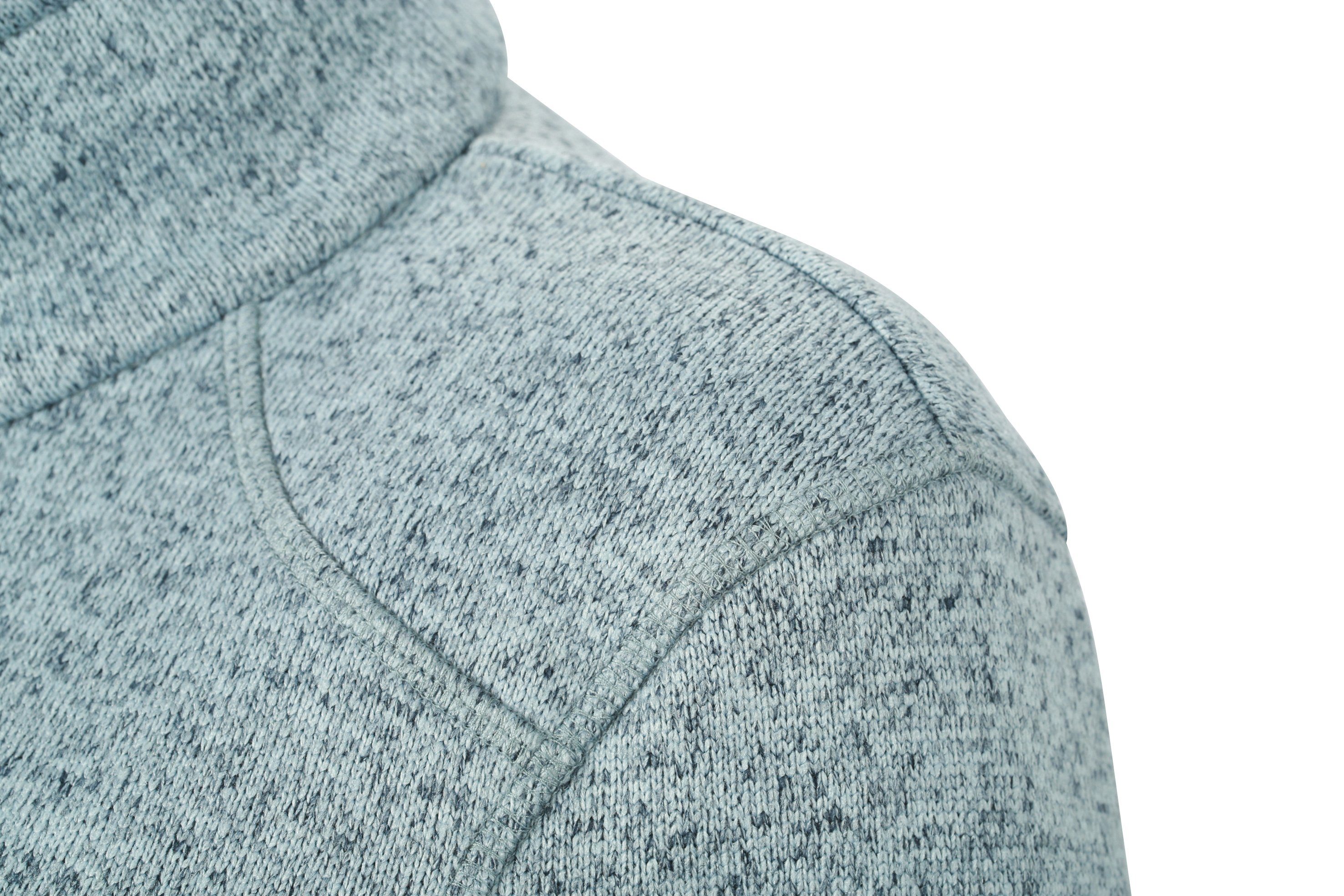 James & Nicholson Fleecejacke Damen Slim Strickfleece Jacke / Fleecejacke ohne Kapuze Innen angeraut – Bild 4 von 5
