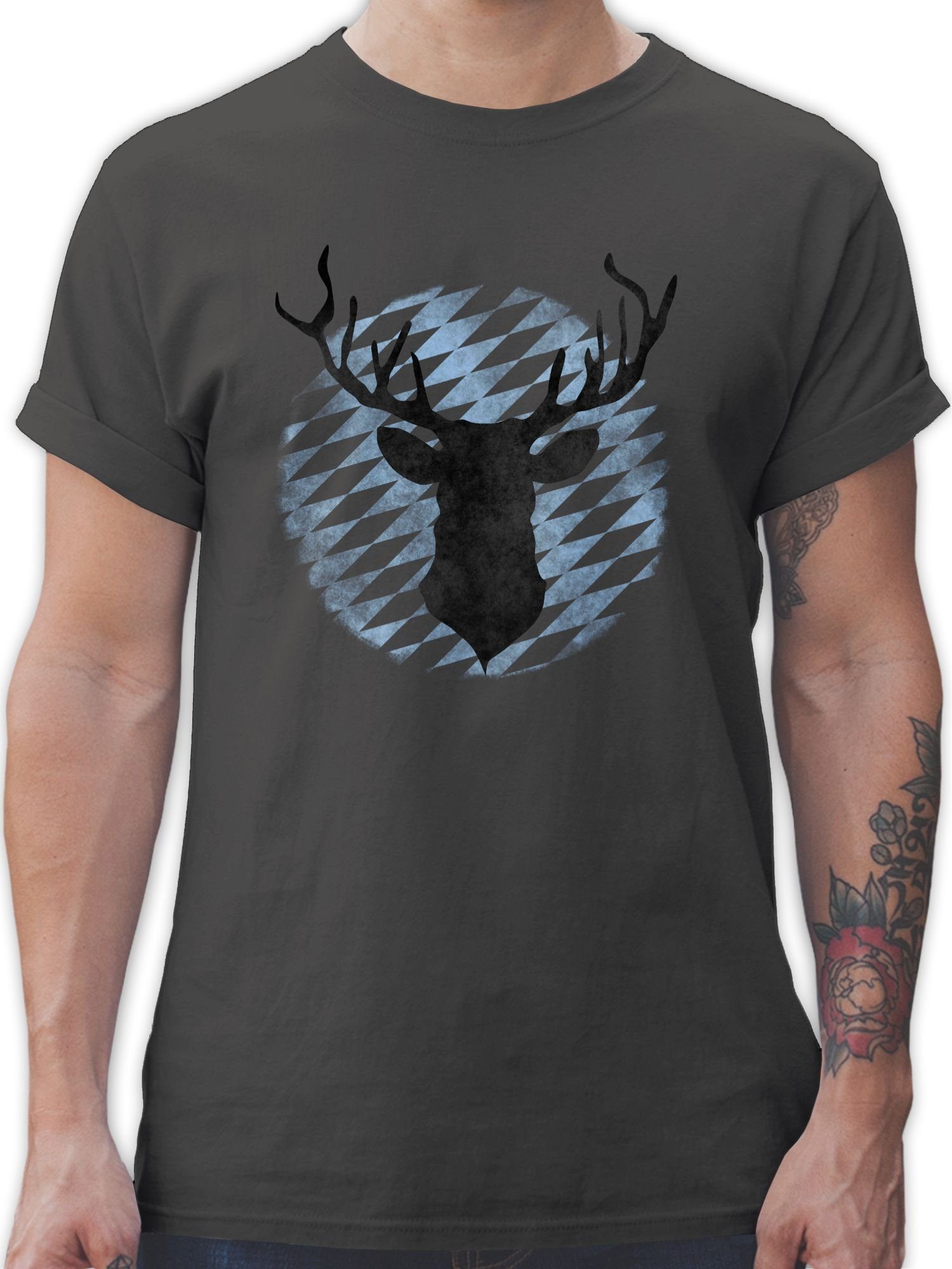 Shirtracer T-Shirt Hirsch Bayern Mode für günstig online kaufen