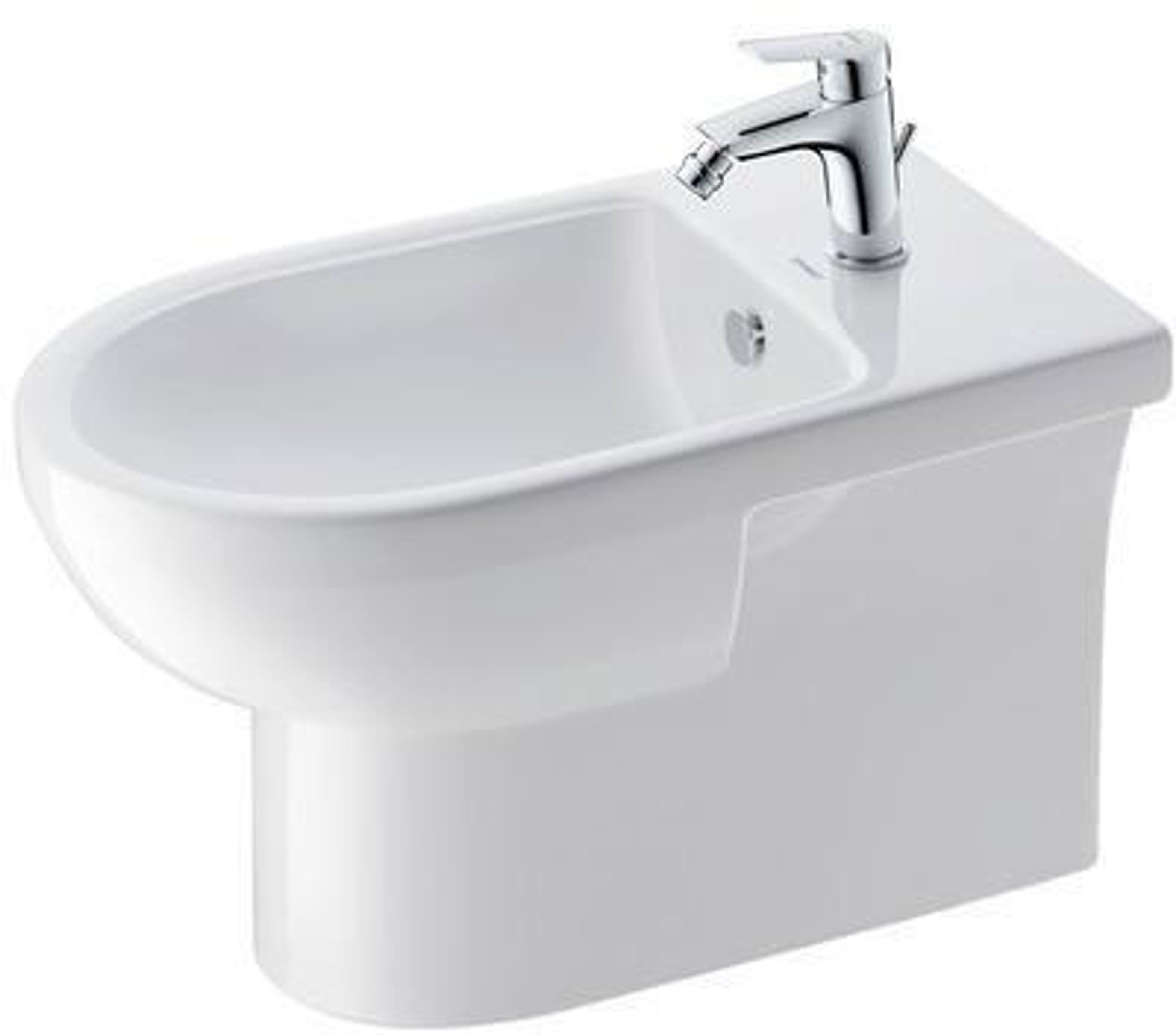 Duravit WC-Komplettset Duravit Stand-Bidet Duravit No 1 weiß, m