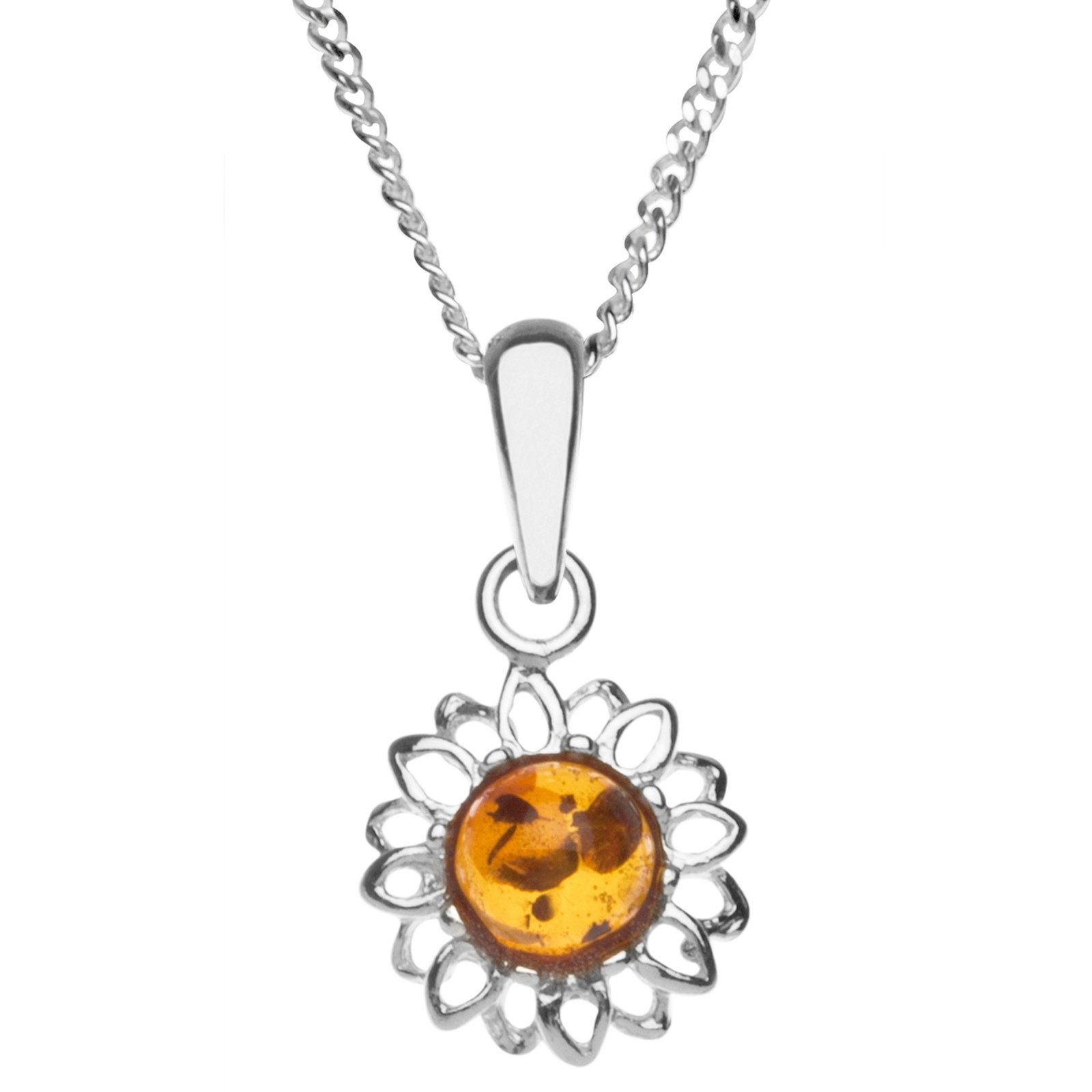 OSTSEE-SCHMUCK Kette mit Anhänger Ostsee-Schmuck Kette mit Anhänger Blüte 1 günstig online kaufen