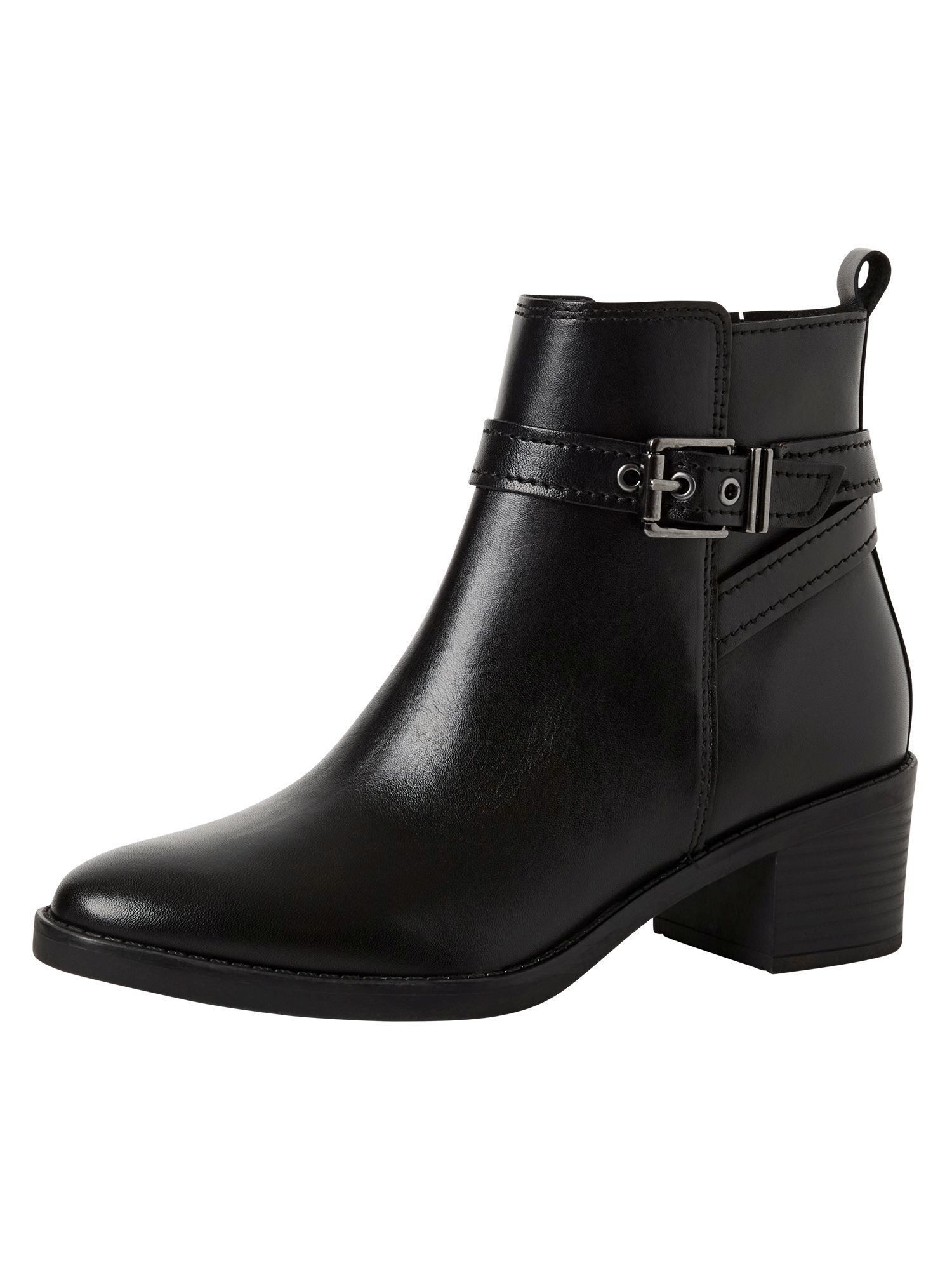 FEEL aus Leder Blockabsatz 2-25330-45 Stiefelette