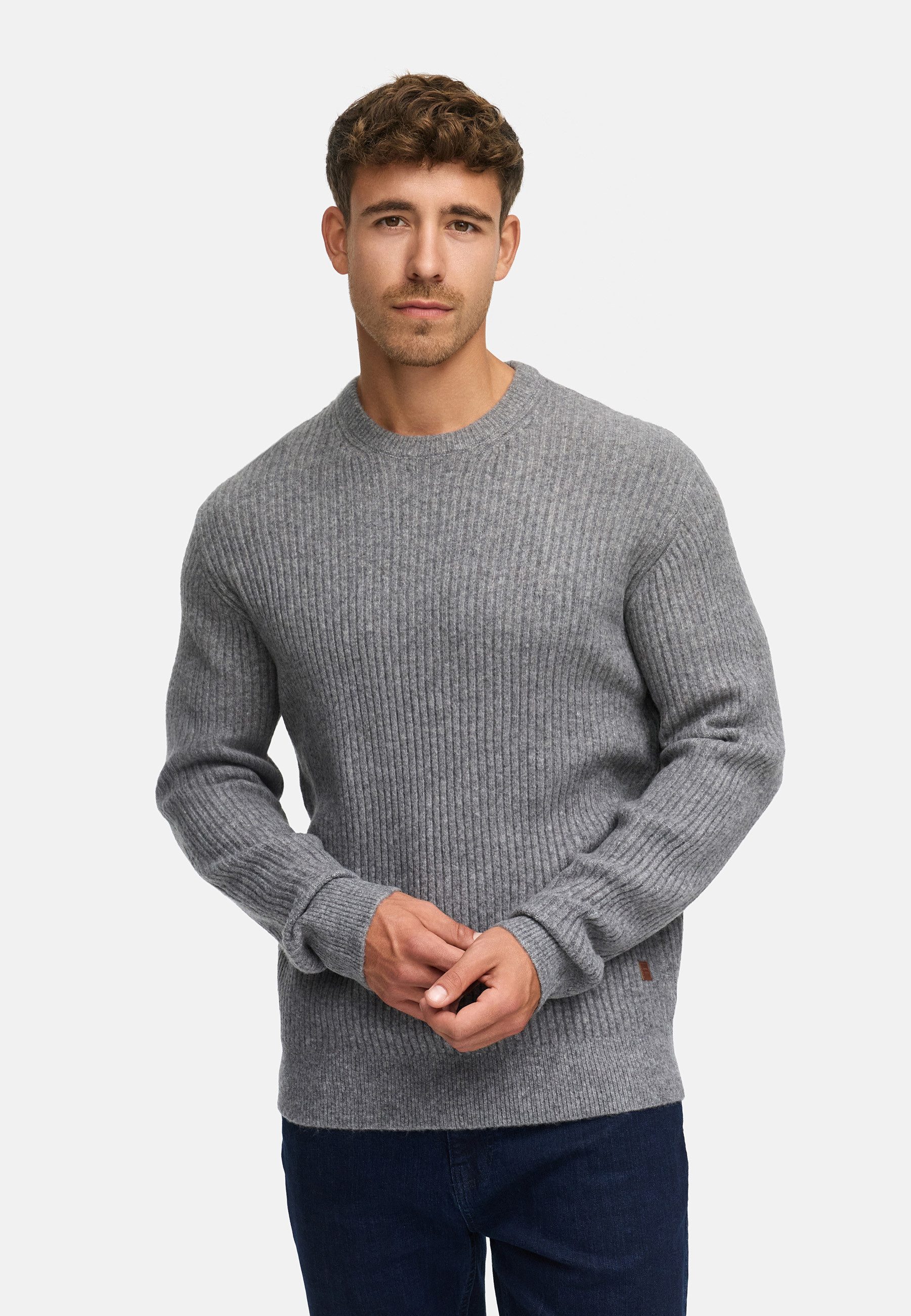 Strickpullover Herren INPeace O-Neck Pullover Herrenpullover
