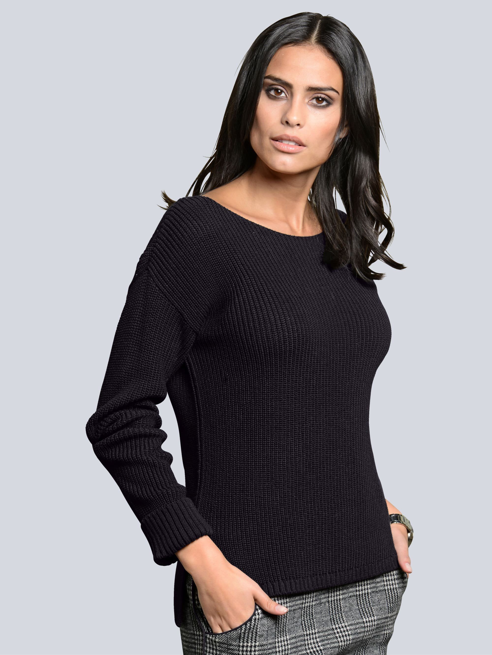 Alba Moda Pullover mit hohem Seitenschlitz kaufen | OTTO Alba Moda Pullover mit hohem Seitenschlitz kaufen | OTTO