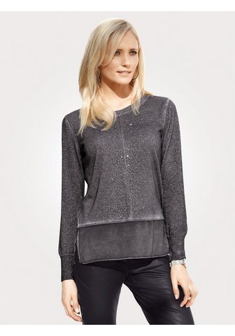 Пуловер с Facettensteinchen-Zier