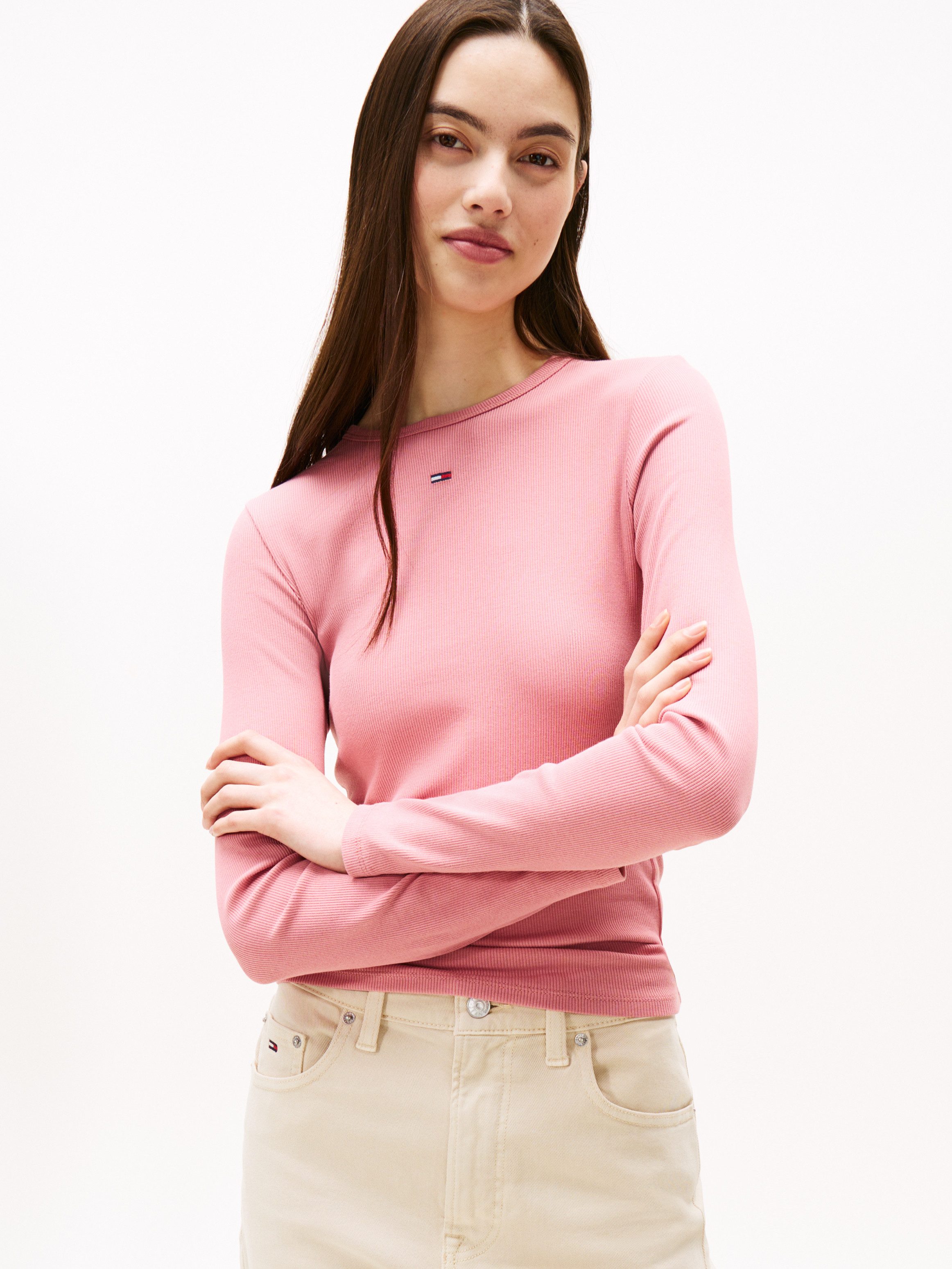 Tommy Jeans Langarmshirt TJW SLIM ESSENTIAL günstig online kaufen