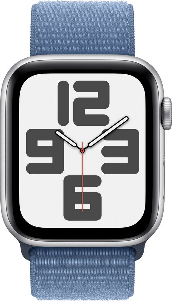 Apple Watch SE GPS Aluminium 44 mm + Cellular Smartwatch (4,4 cm/1,73 Zoll, Watch  OS 10), Sport Loop
