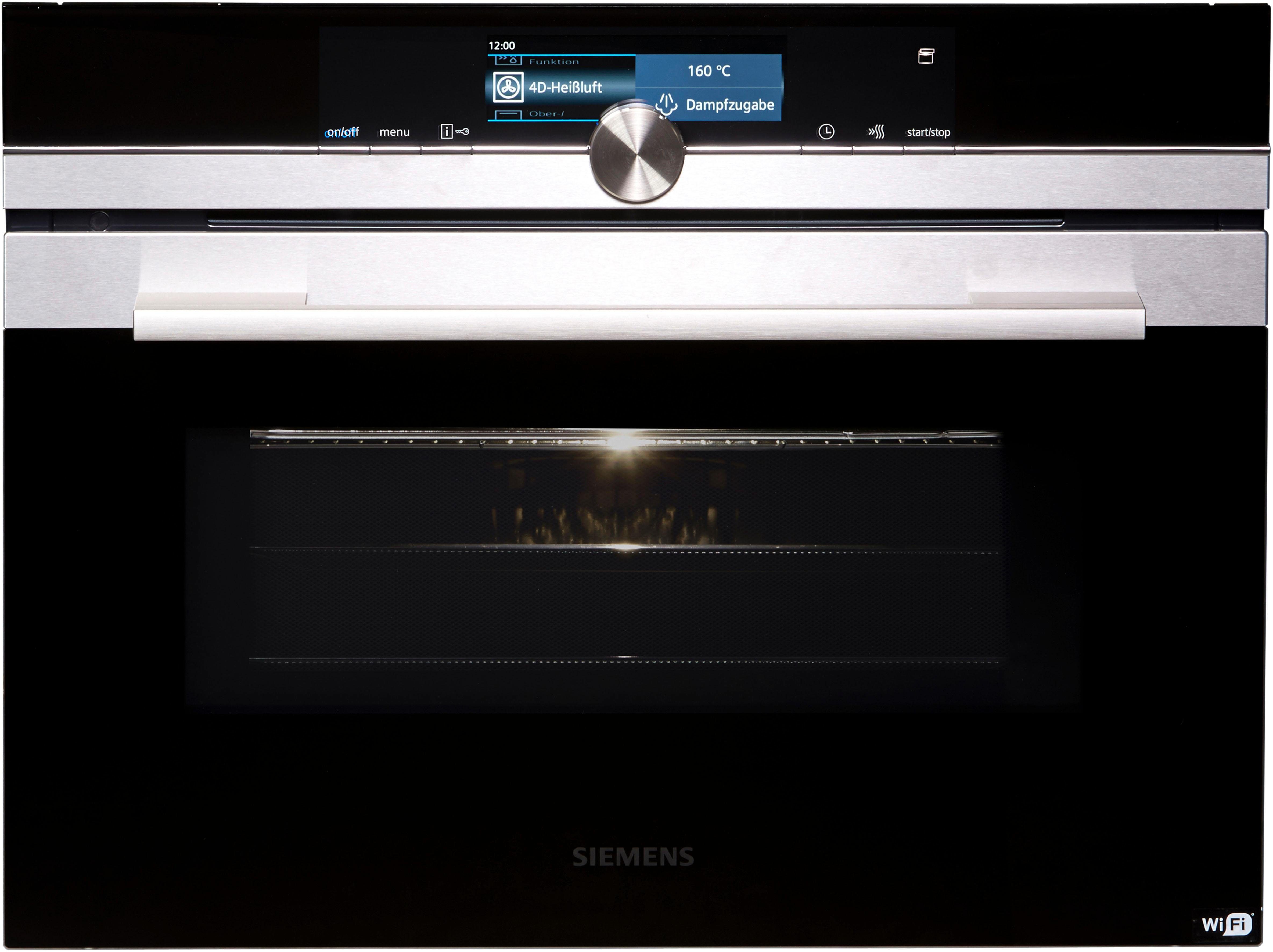 Siemens Backofen mit Mikrowellen- und Dampffunktion und Pyrolyse-Selbstreinigung ´´CN678G4S6´´ - SIEMENS