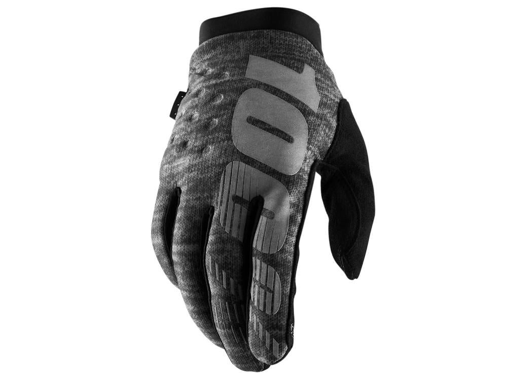 100% Fahrradhandschuhe 100% Brisker Cold Weather Glove XXL Heather Grey - warmer MTB-Handschu