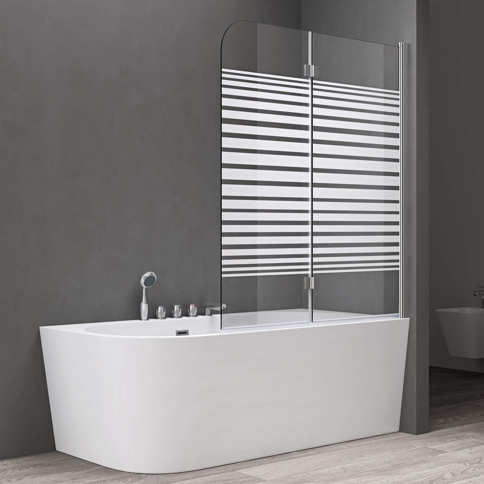 doporro Duschwand für Badewanne Badewannenaufsatz inkl. günstig online kaufen