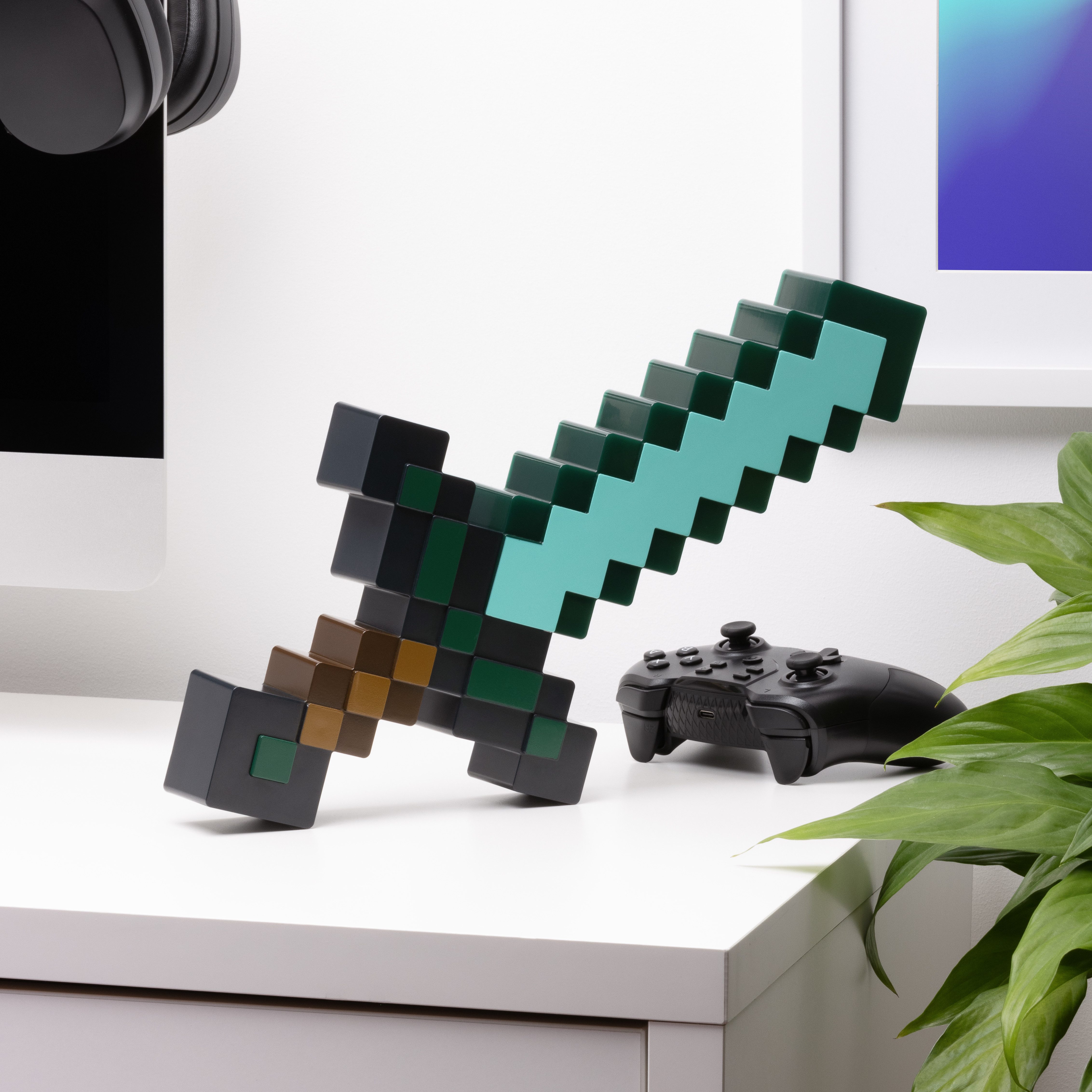 Paladone Dekolicht Minecraft Diamantschwert Licht, LED fest integriert, verschiedene Lichtmodi – Bild 4 von 5