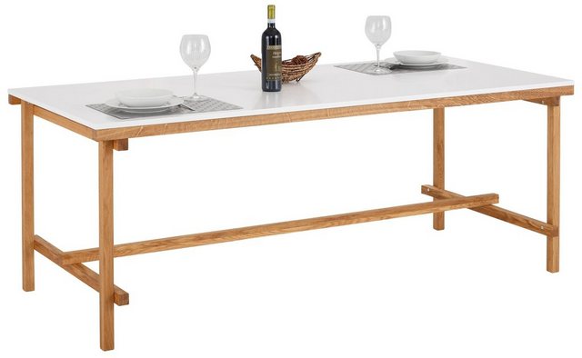Esstisch »Construction«, aus MDF und massiver Eiche Esstisch »Construction«, aus MDF und massiver Eiche